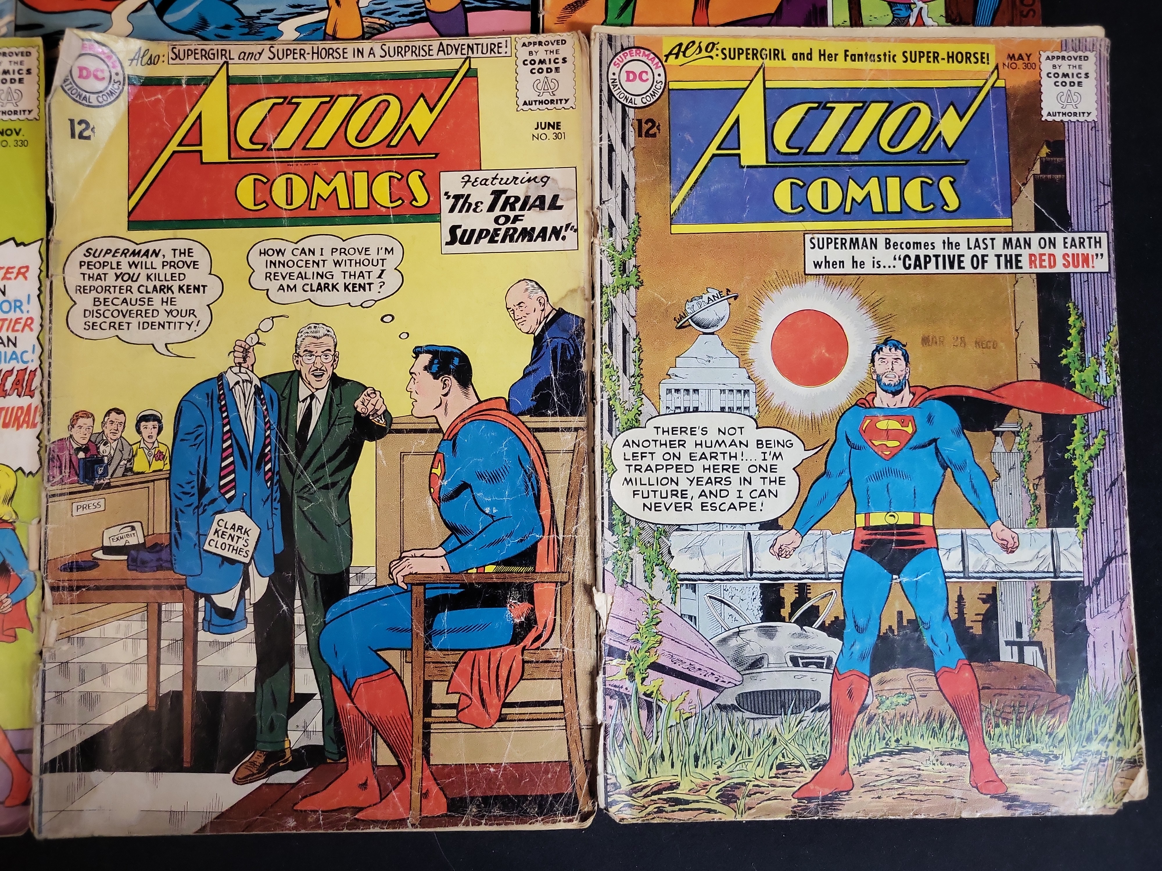 I03922 | A Collection of 16 DC Action Comics Featuring Superman and Supergirl 1963-1970