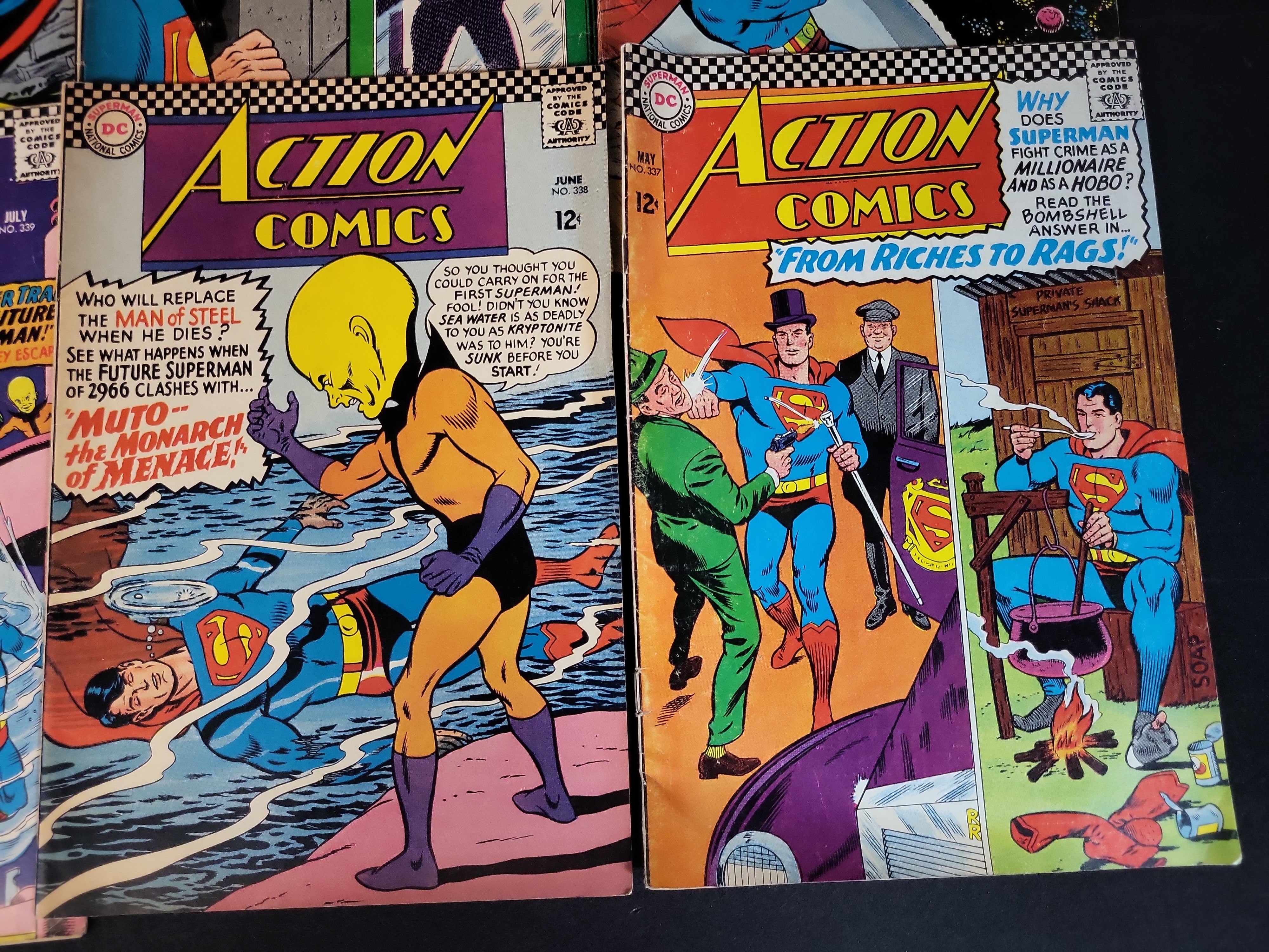 I03922 | A Collection of 16 DC Action Comics Featuring Superman and Supergirl 1963-1970