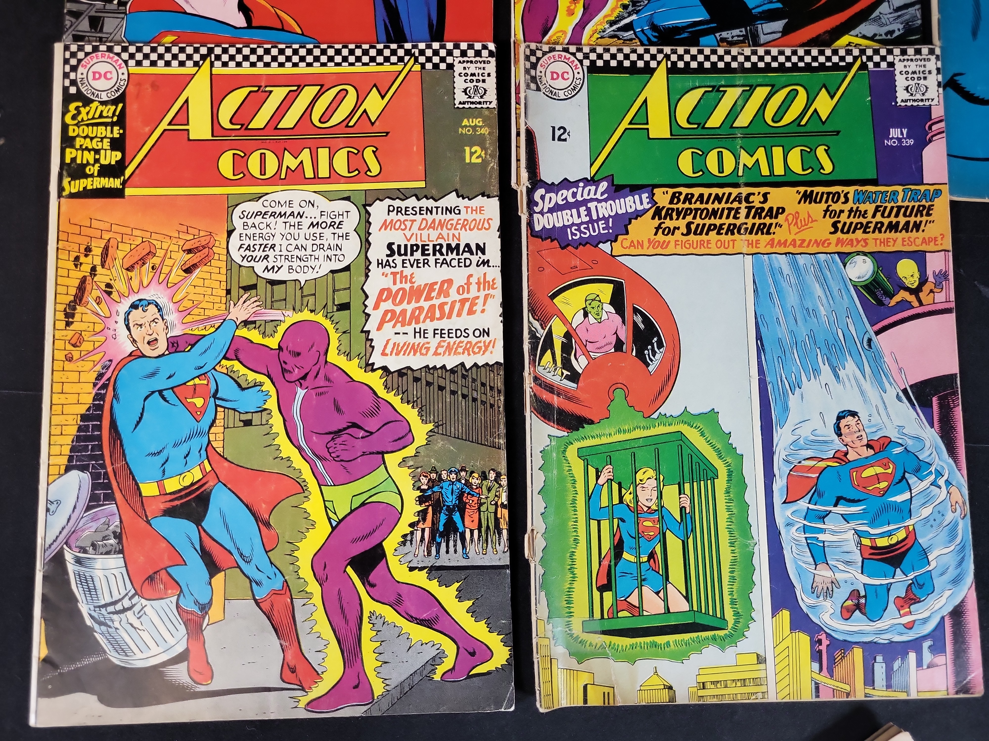 I03922 | A Collection of 16 DC Action Comics Featuring Superman and Supergirl 1963-1970
