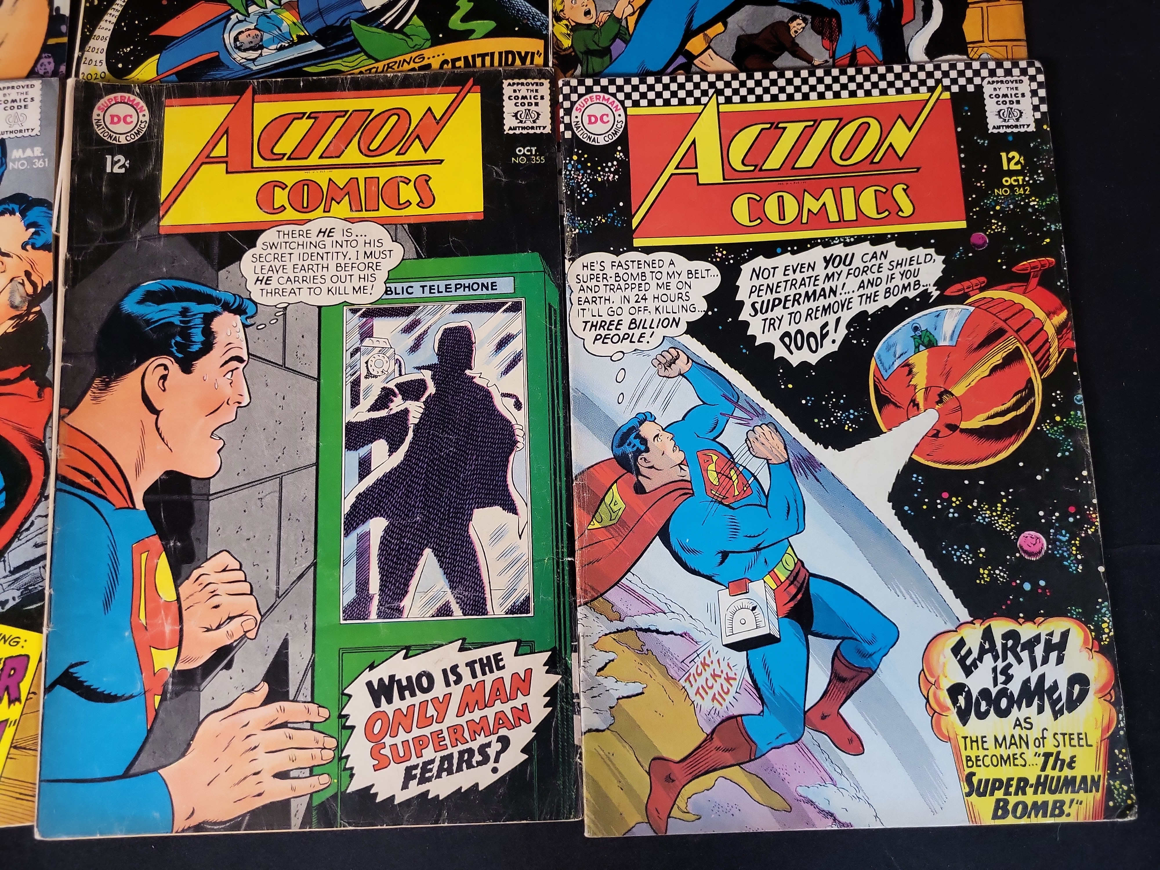 I03922 | A Collection of 16 DC Action Comics Featuring Superman and Supergirl 1963-1970