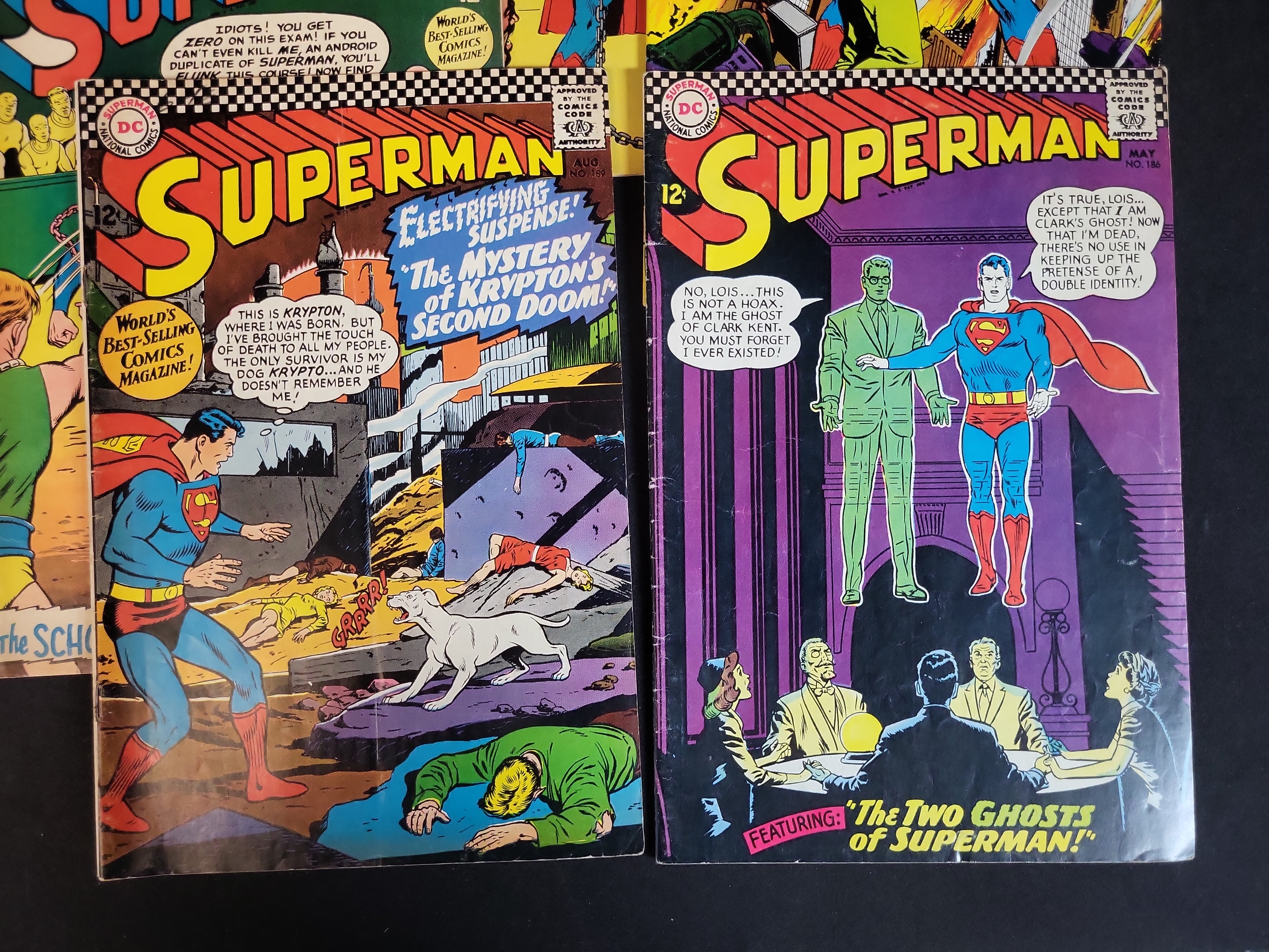I03916 | A Collection of Vintage DC Superman Comic Books Silver and Bronze Age