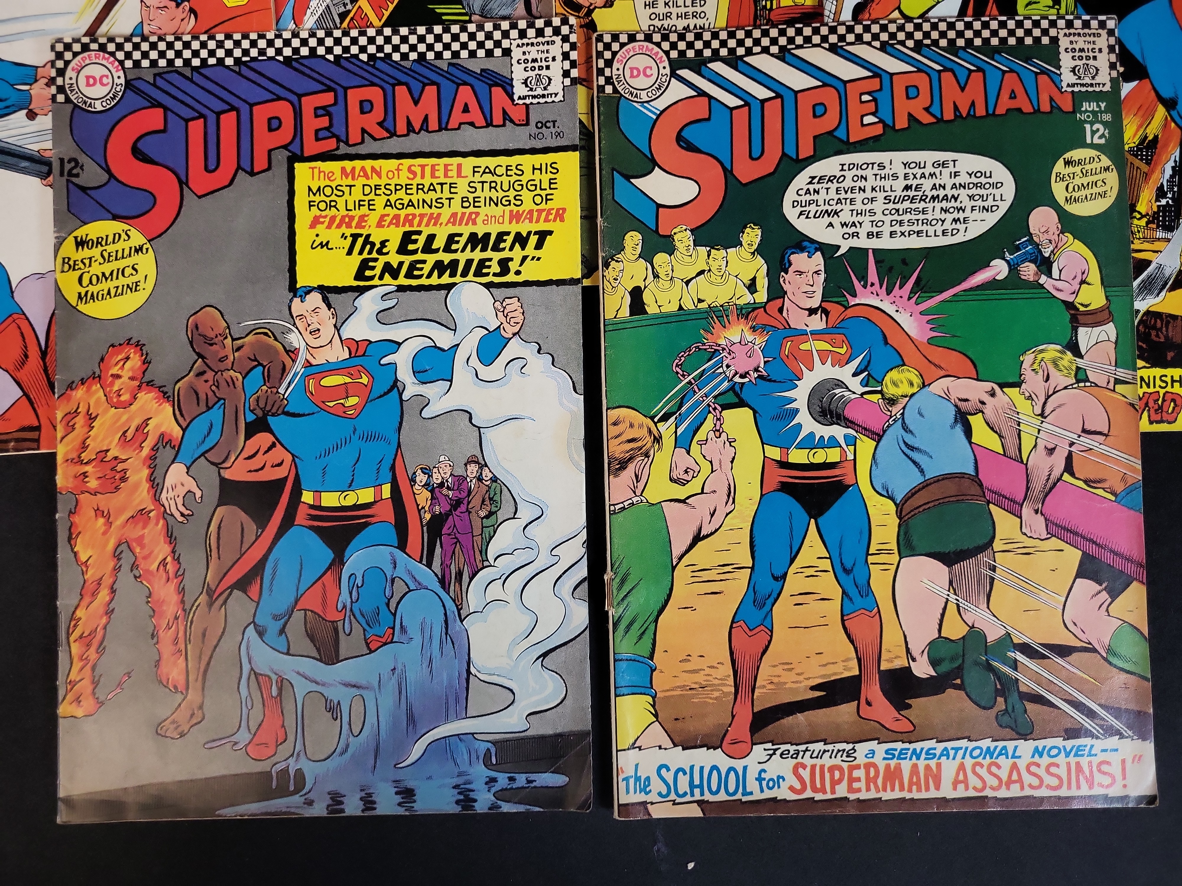 I03916 | A Collection of Vintage DC Superman Comic Books Silver and Bronze Age