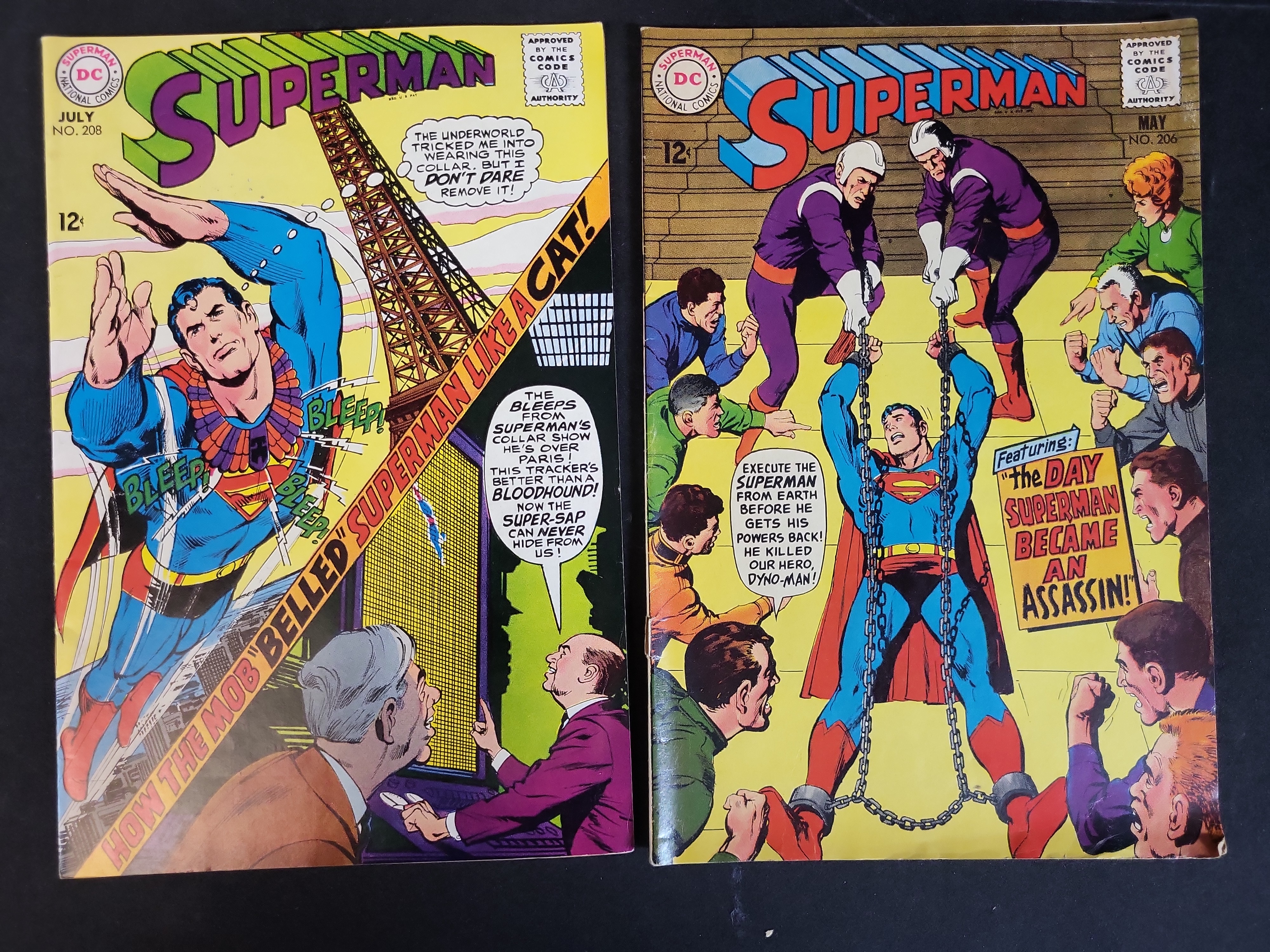 I03916 | A Collection of Vintage DC Superman Comic Books Silver and Bronze Age