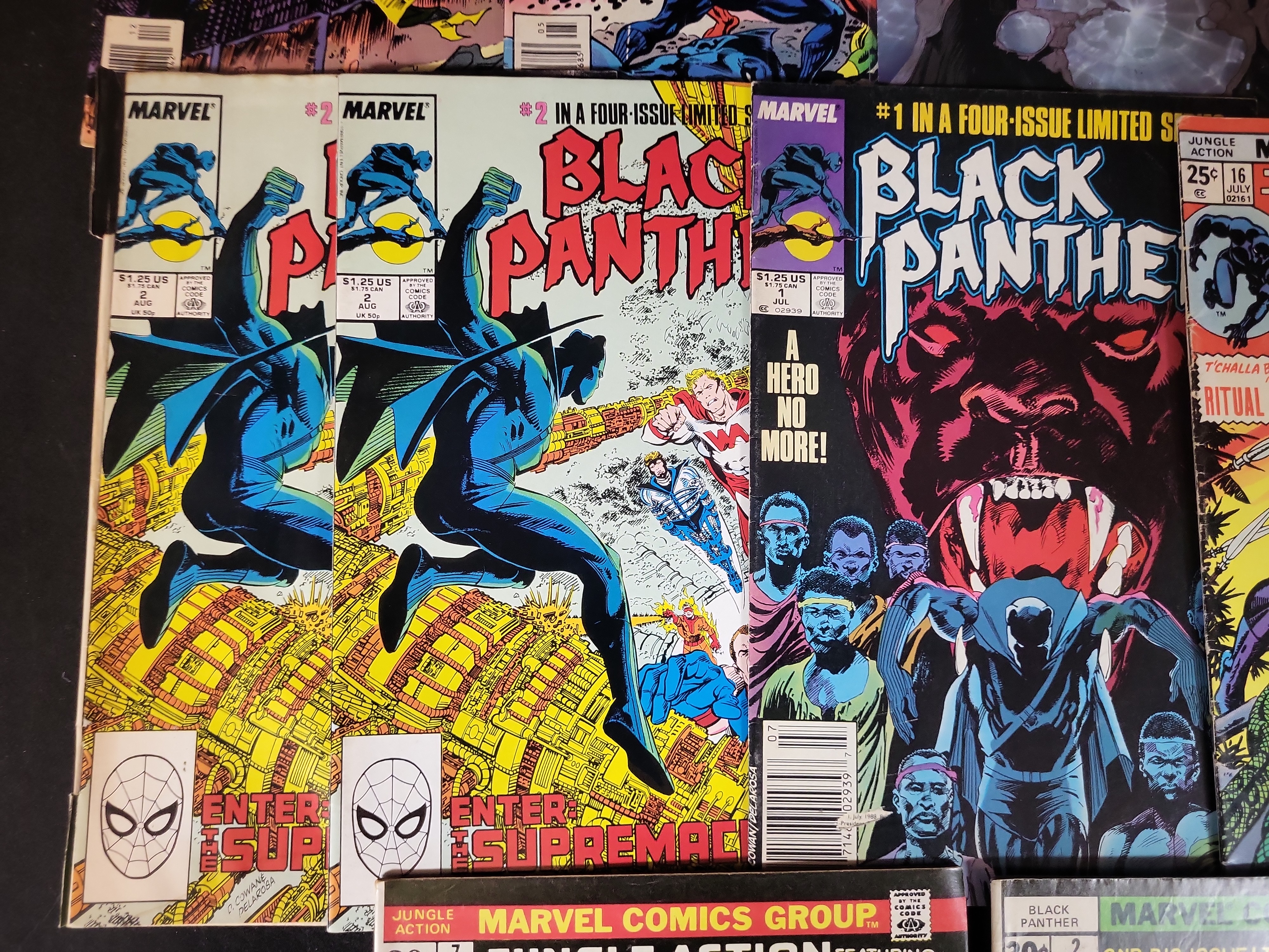 I03705 | A Collection of 12 Marvel Comics Featuring Black Panther and Jungle Action