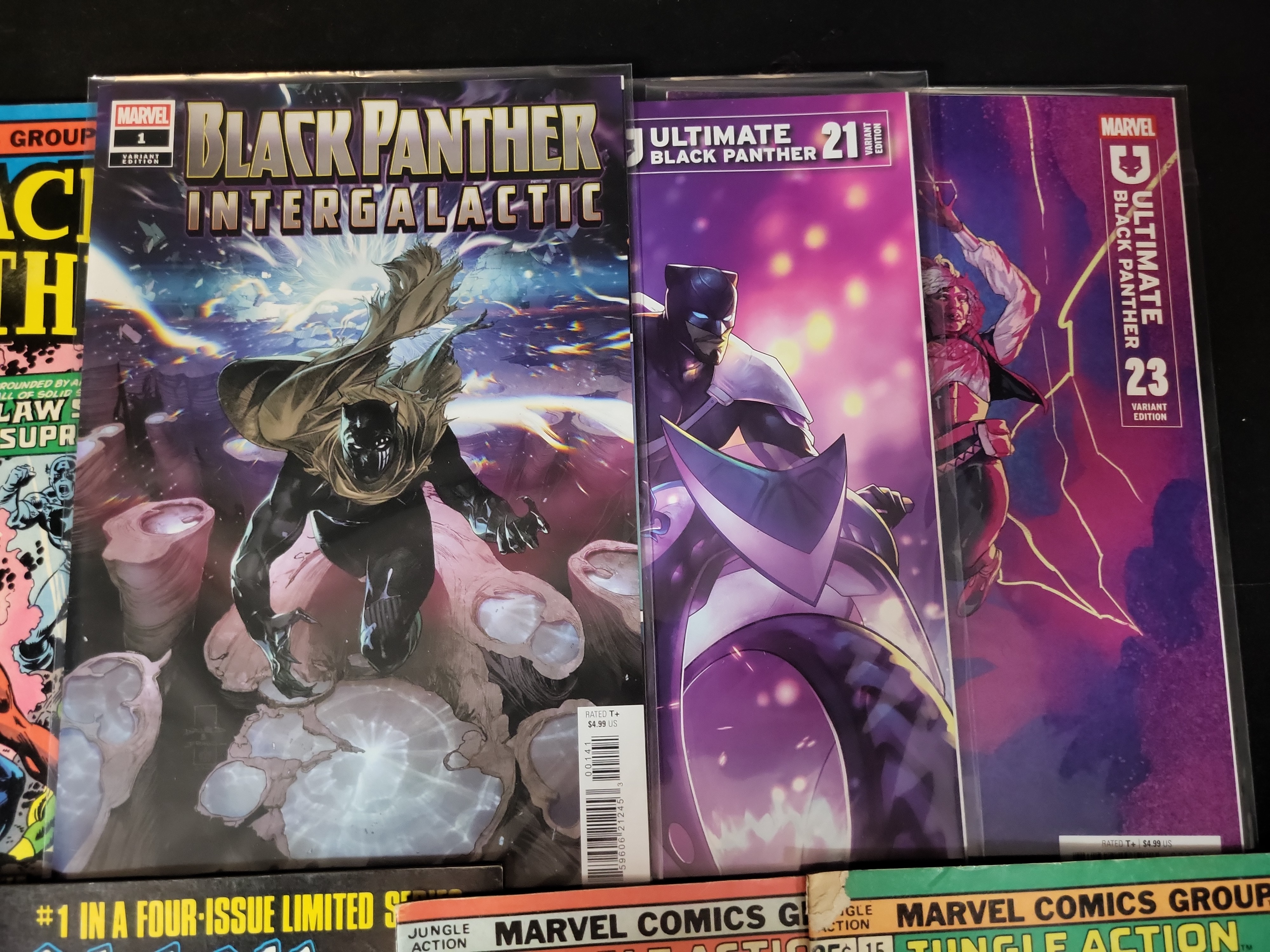 I03705 | A Collection of 12 Marvel Comics Featuring Black Panther and Jungle Action