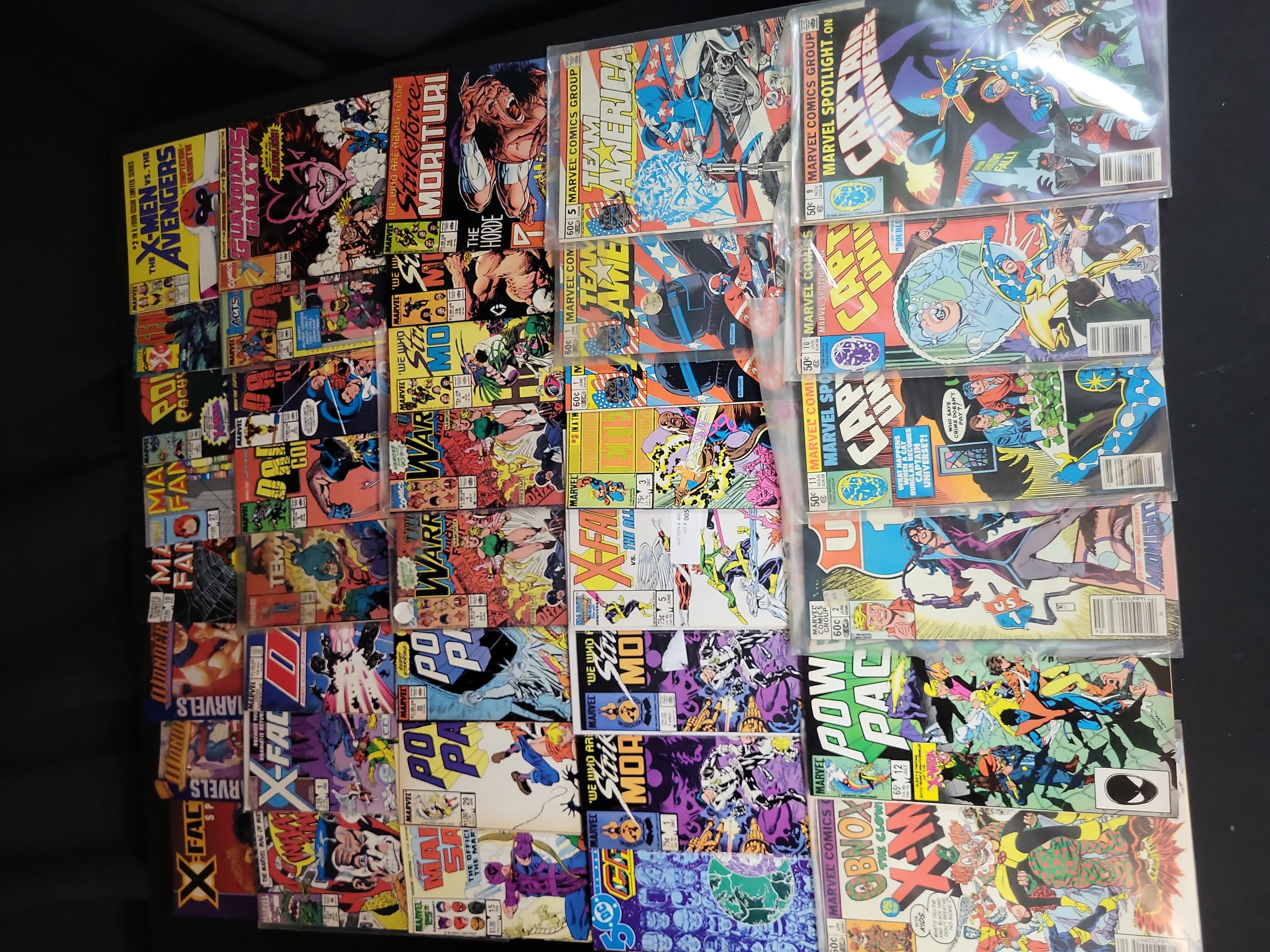 I03732 | A Collection of Approximately 45 Marvel and DC Comic Books Including X-Factor #1 and Captain Universe Key Issues