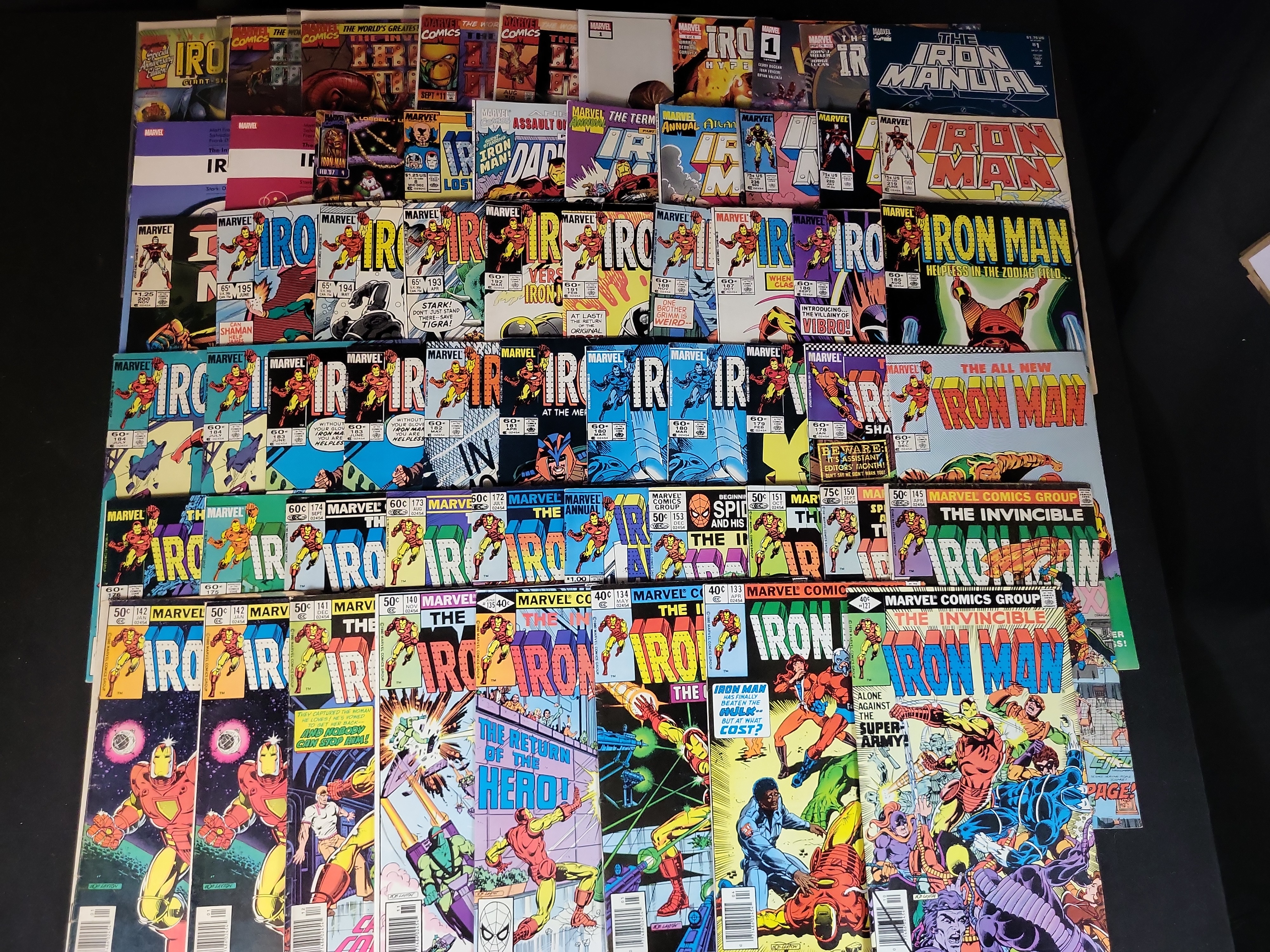 I03745 | A Group of Marvel Iron Man Comic Books and Related Publications