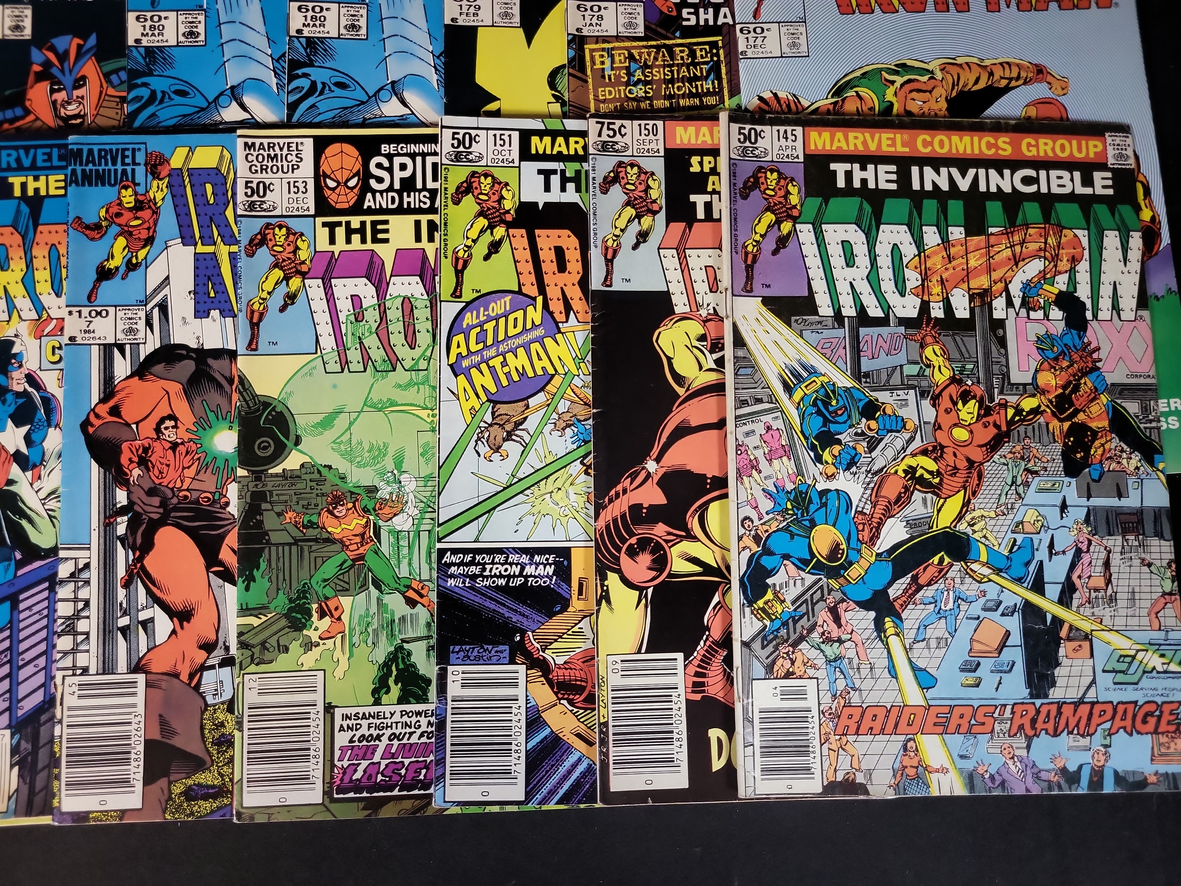 I03745 | A Group of Marvel Iron Man Comic Books and Related Publications