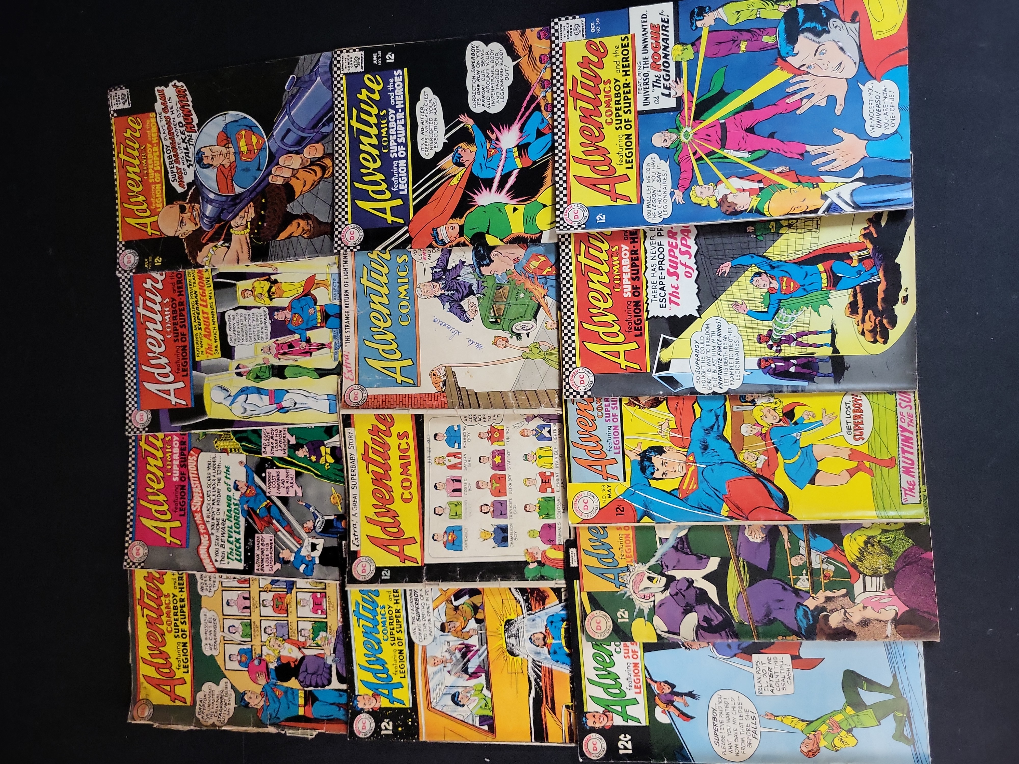 I03920 | A Collection of 13 Adventure Comics Featuring Superboy and the Legion of Super-Heroes, Silver Age DC Comics