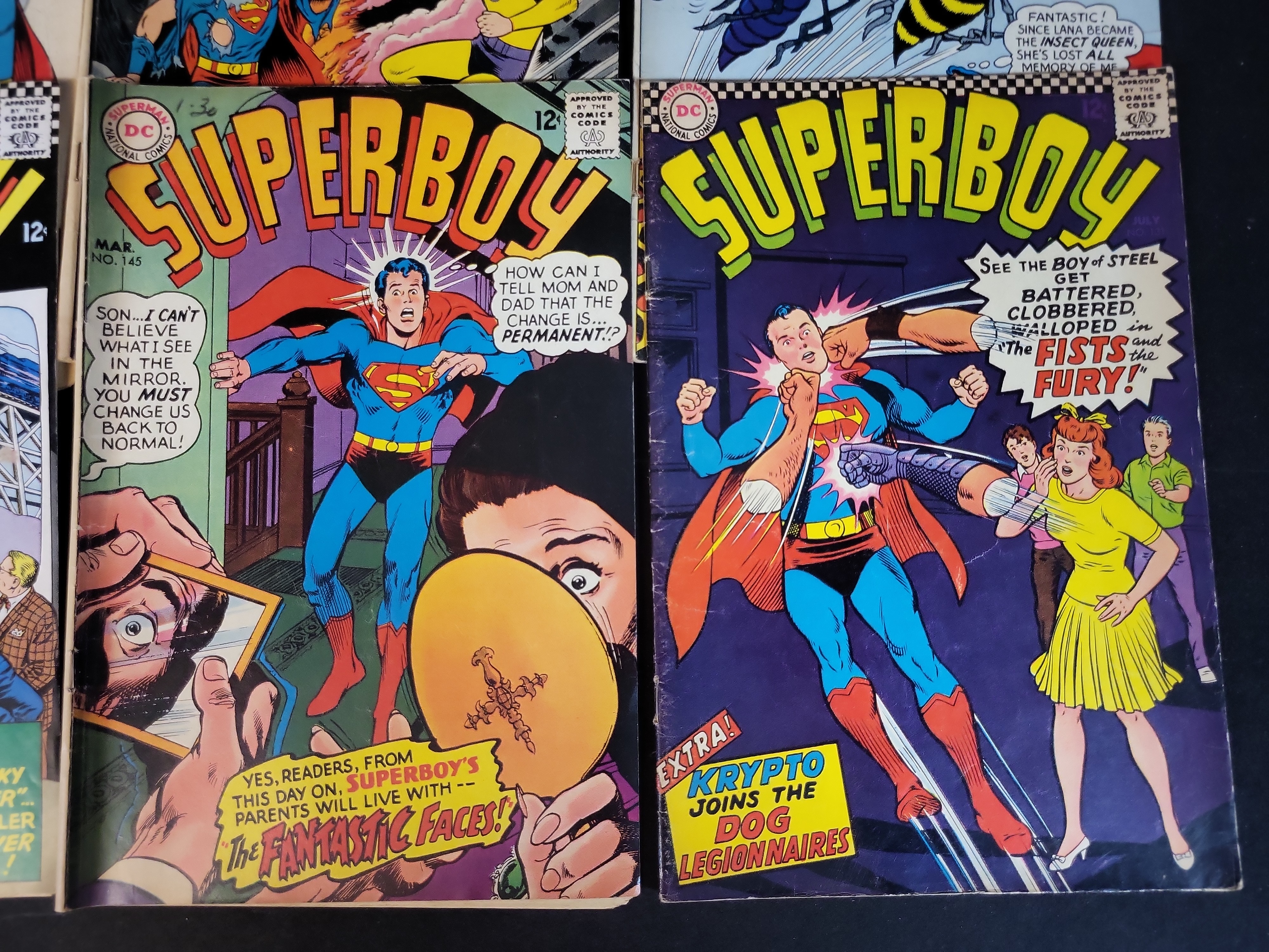 I03923 | A Collection of 18 Vintage Superboy Comic Books Published by DC Comics