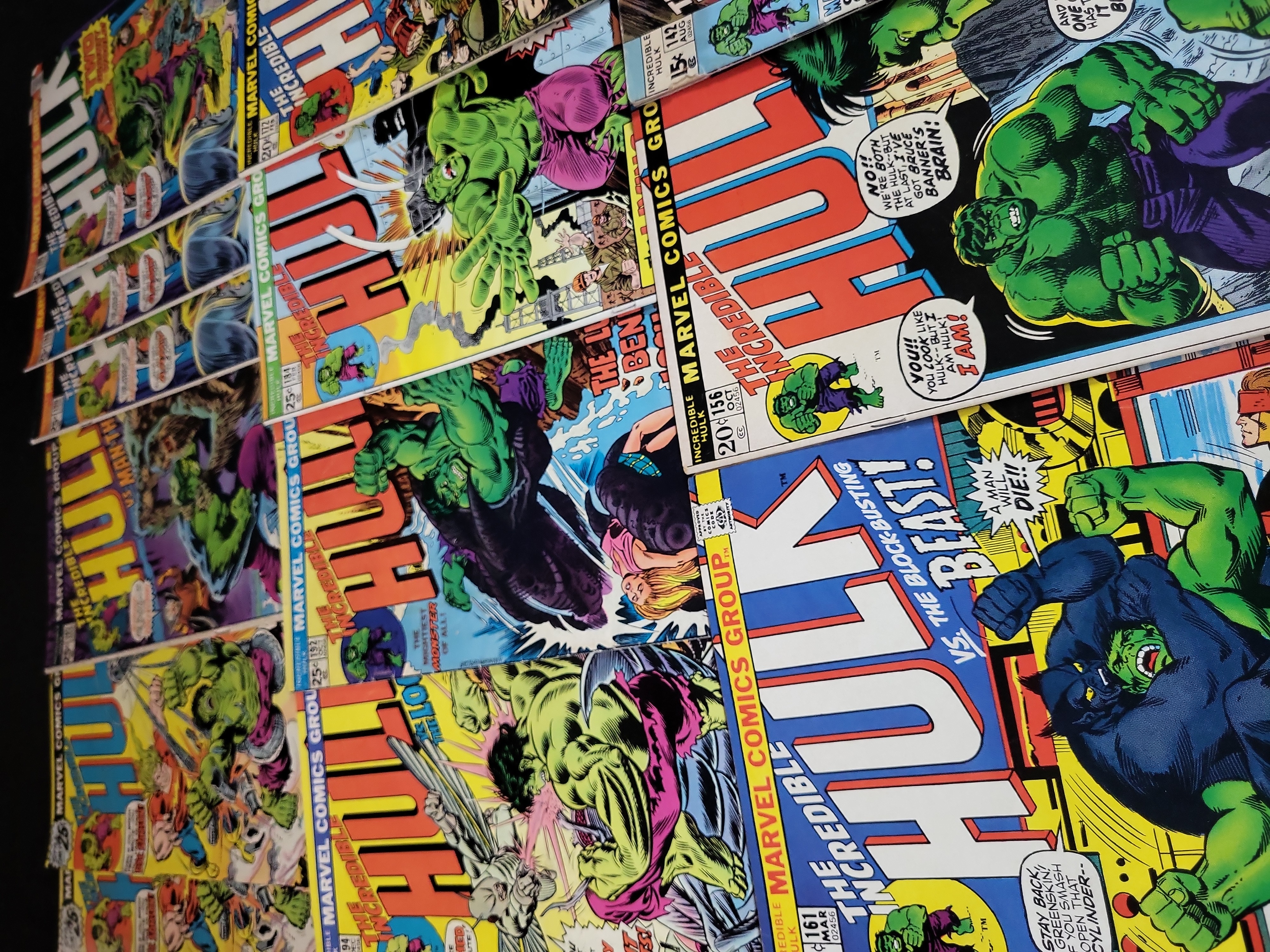 I03709 | A Collection of 13 Marvel Comics The Incredible Hulk Comic Books, 1971-1976