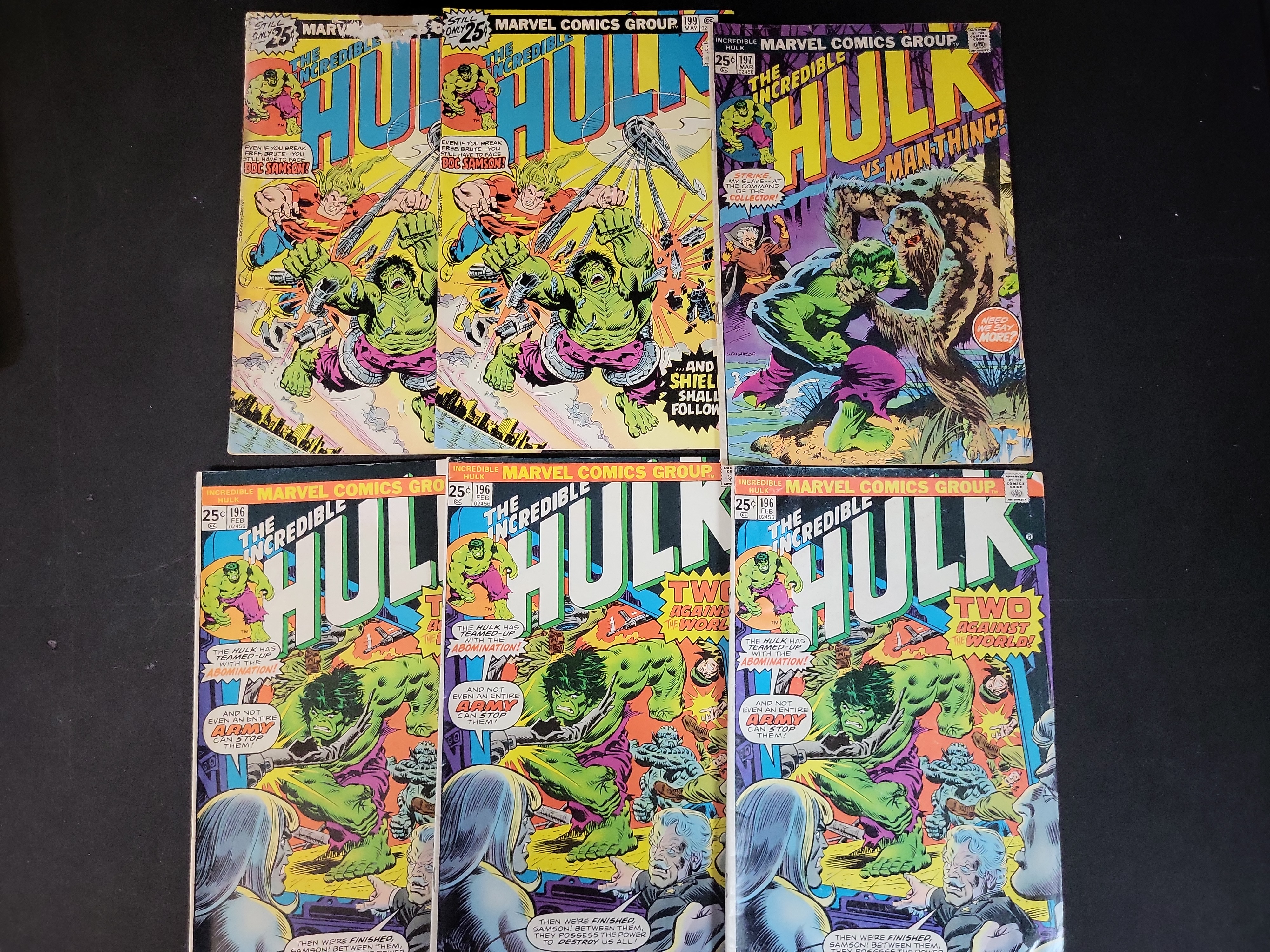I03709 | A Collection of 13 Marvel Comics The Incredible Hulk Comic Books, 1971-1976