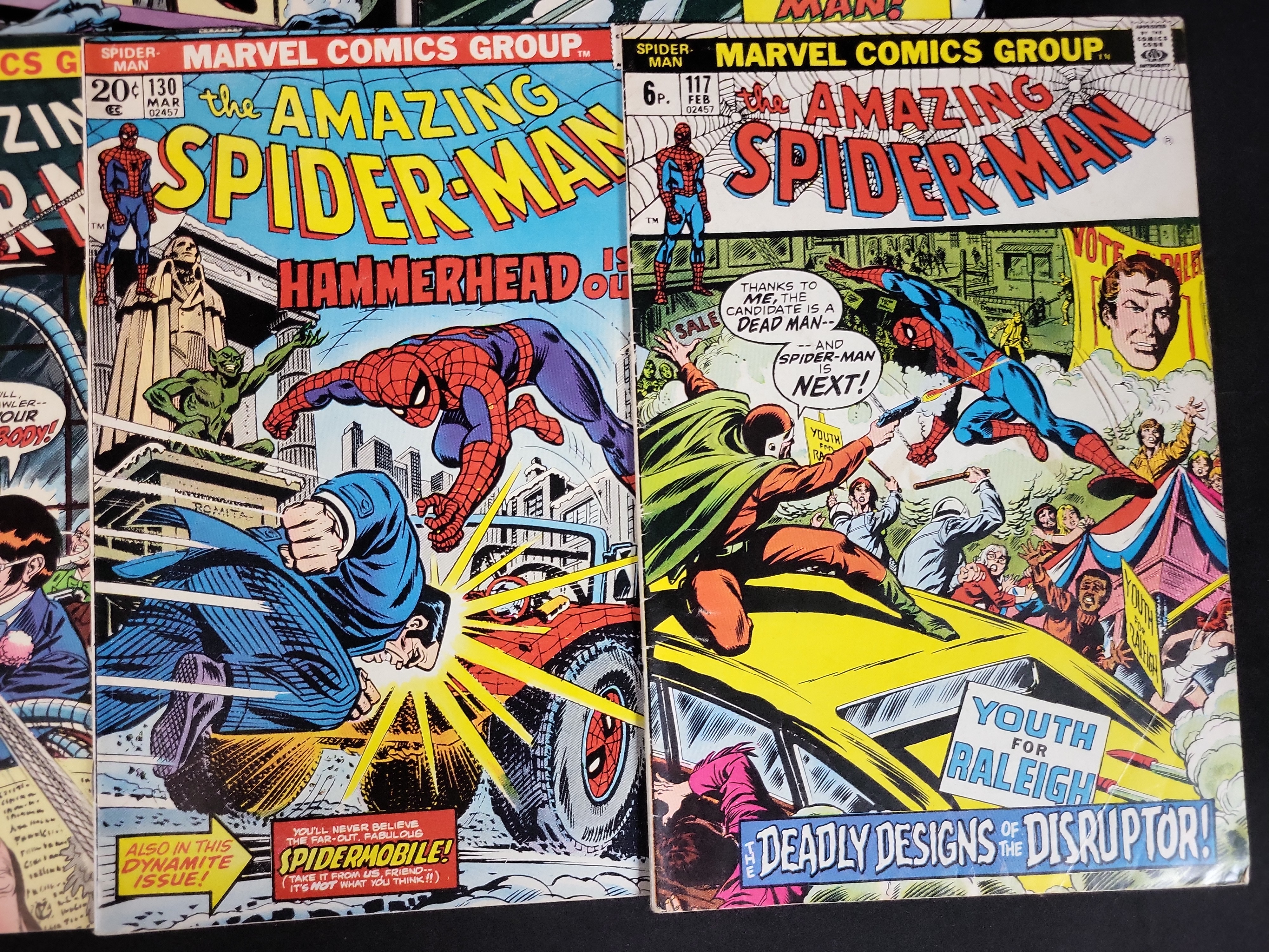 I03713 | A Collection of Seven The Amazing Spider-Man Bronze Age Comic Books Published by Marvel Comics Group