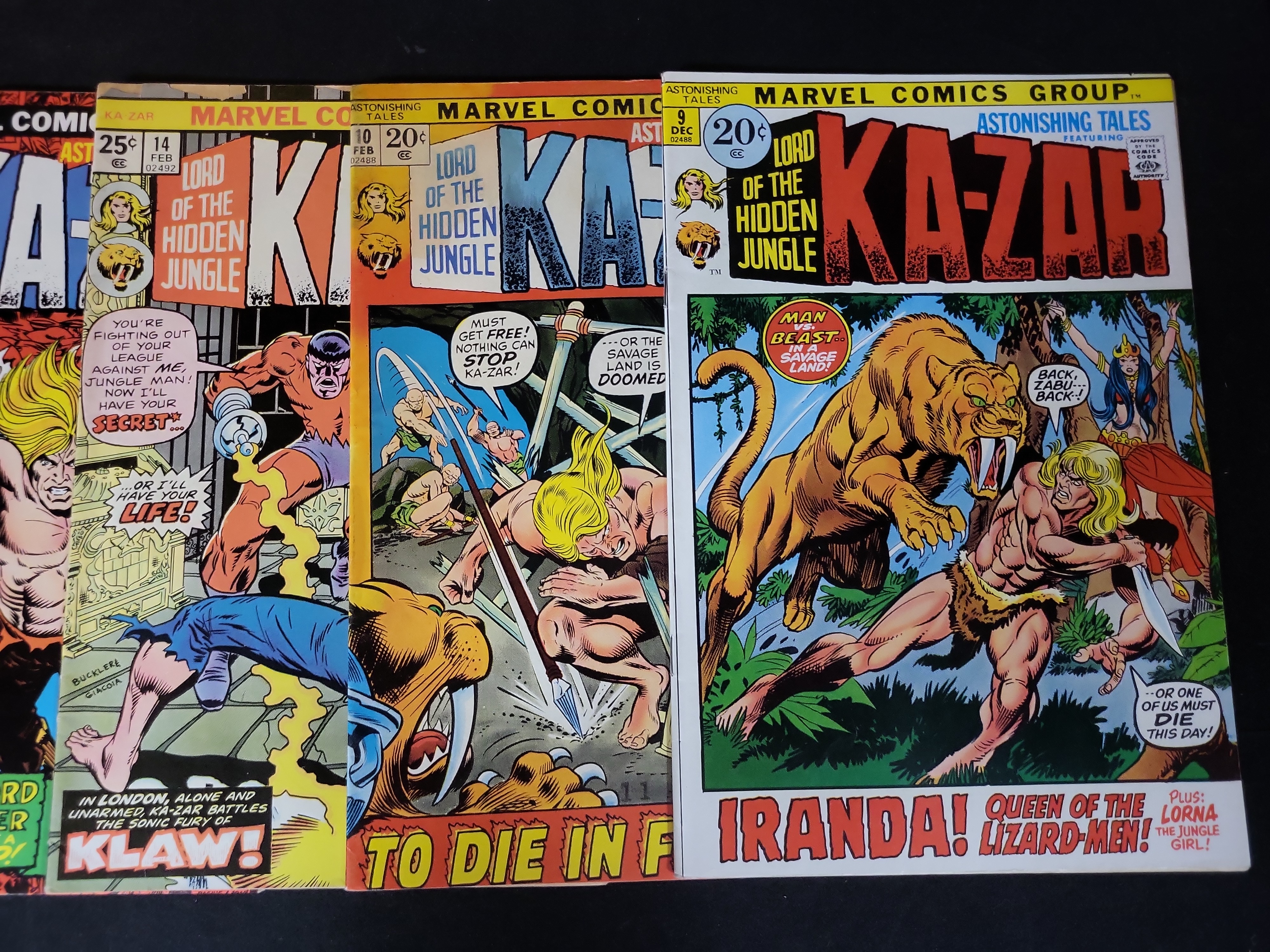 I03718 | An Assortment of Marvel Bronze Age Comic Books Including Astonishing Tales and Ka-Zar