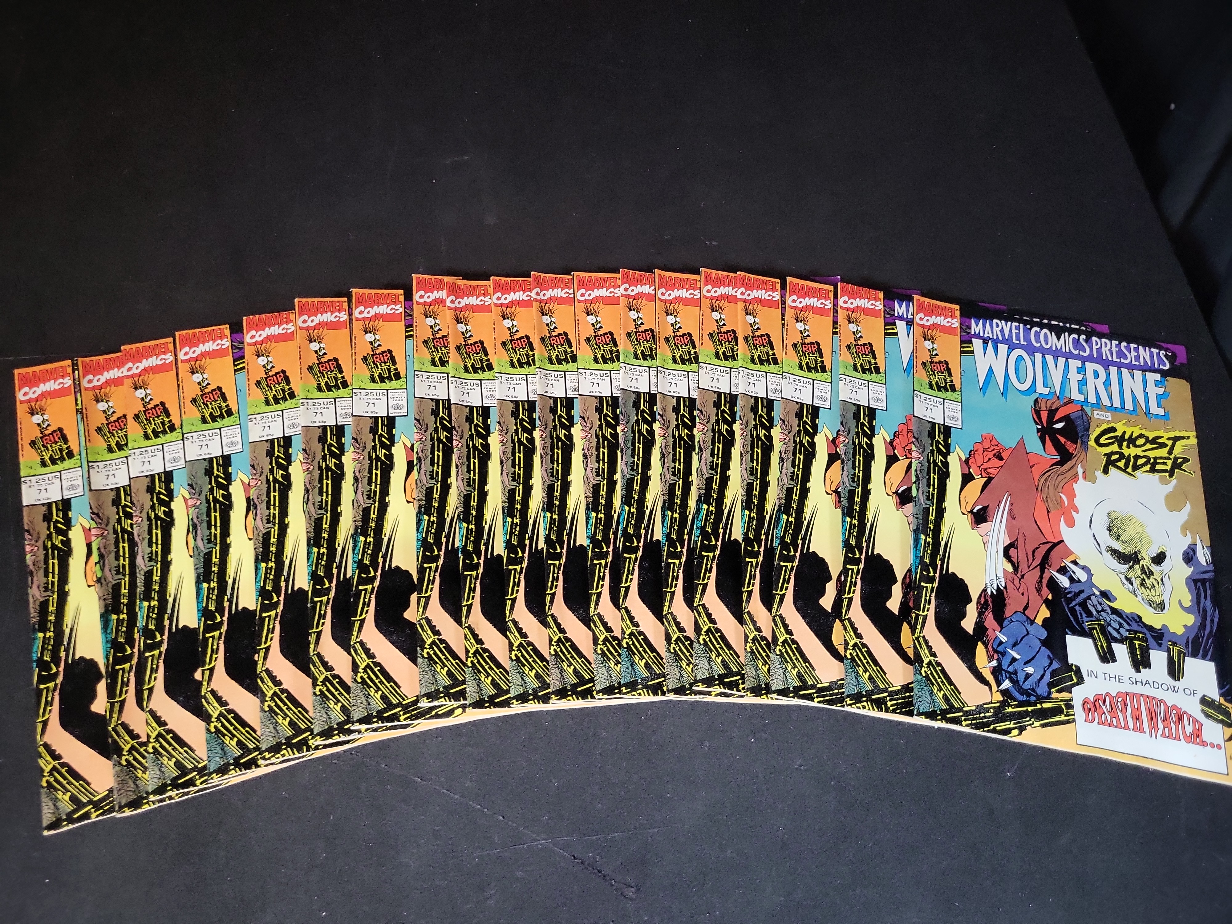I03626 | A Collection of 21 Marvel Comics Presents #71, 5 X Lives of Wolverine #1, and 2 X Deaths of Wolverine #3 Comic Books