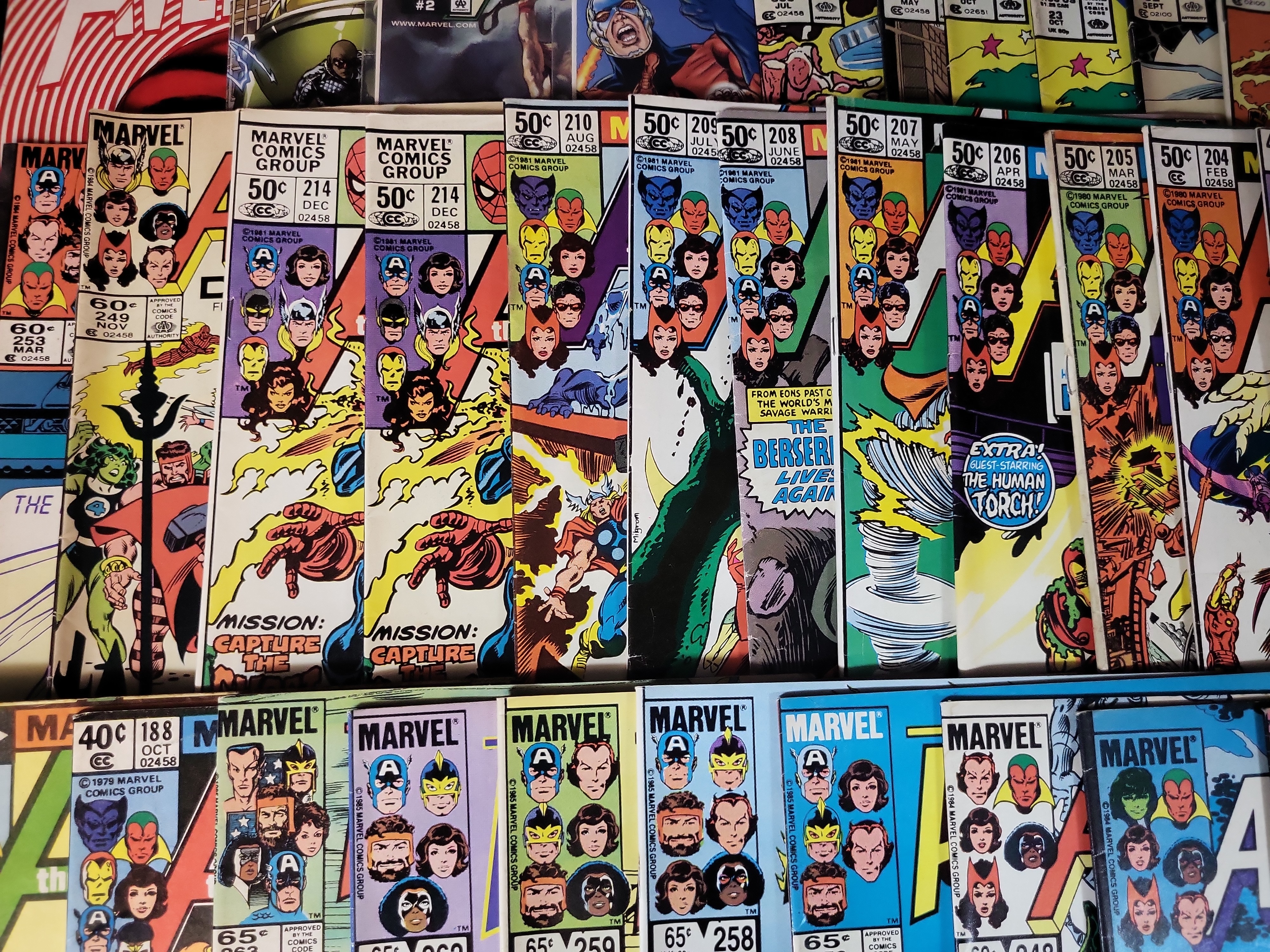 I03628 | A Collection of Marvel Comics Avengers Titles and Related Issues