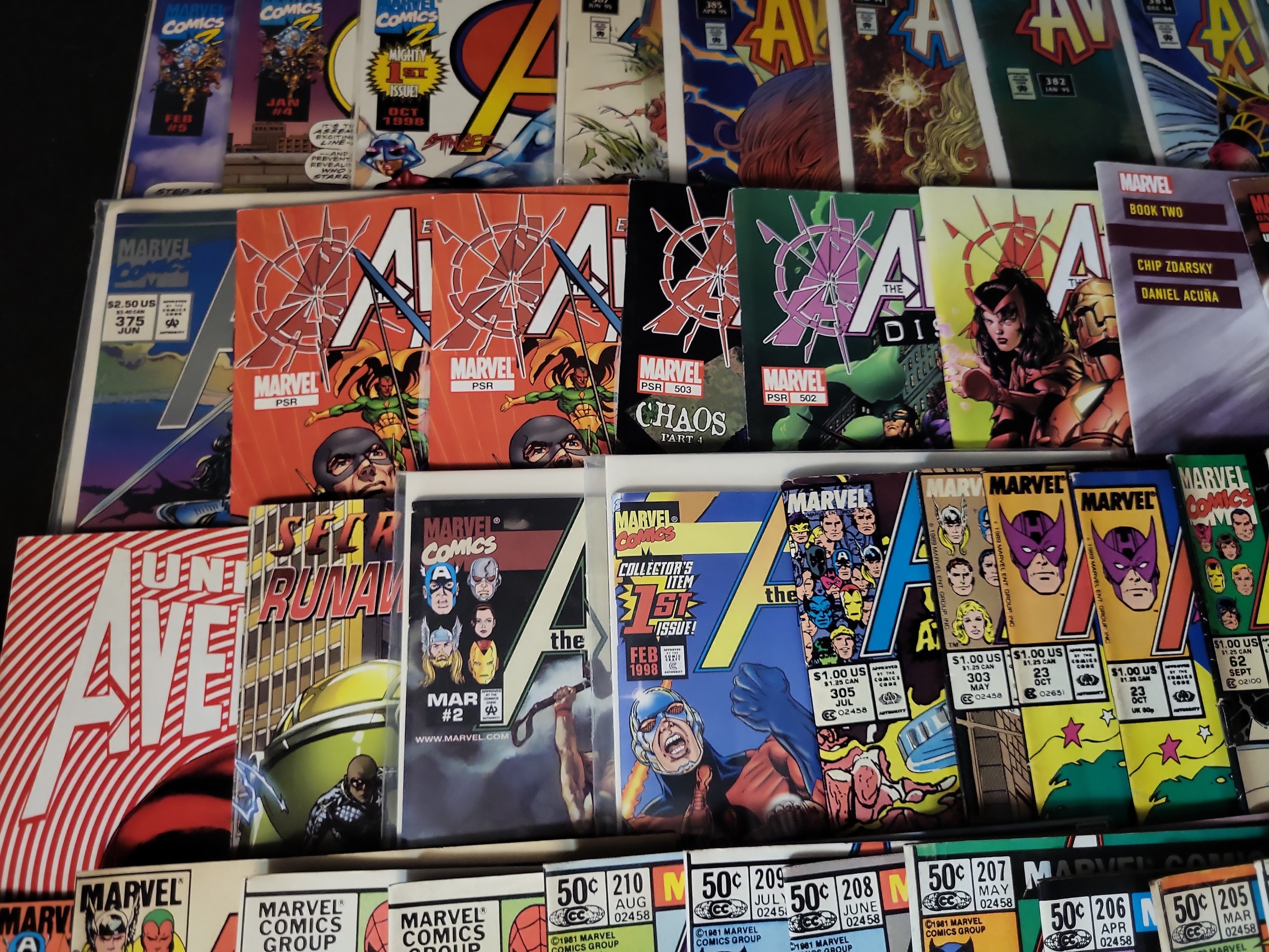 I03628 | A Collection of Marvel Comics Avengers Titles and Related Issues