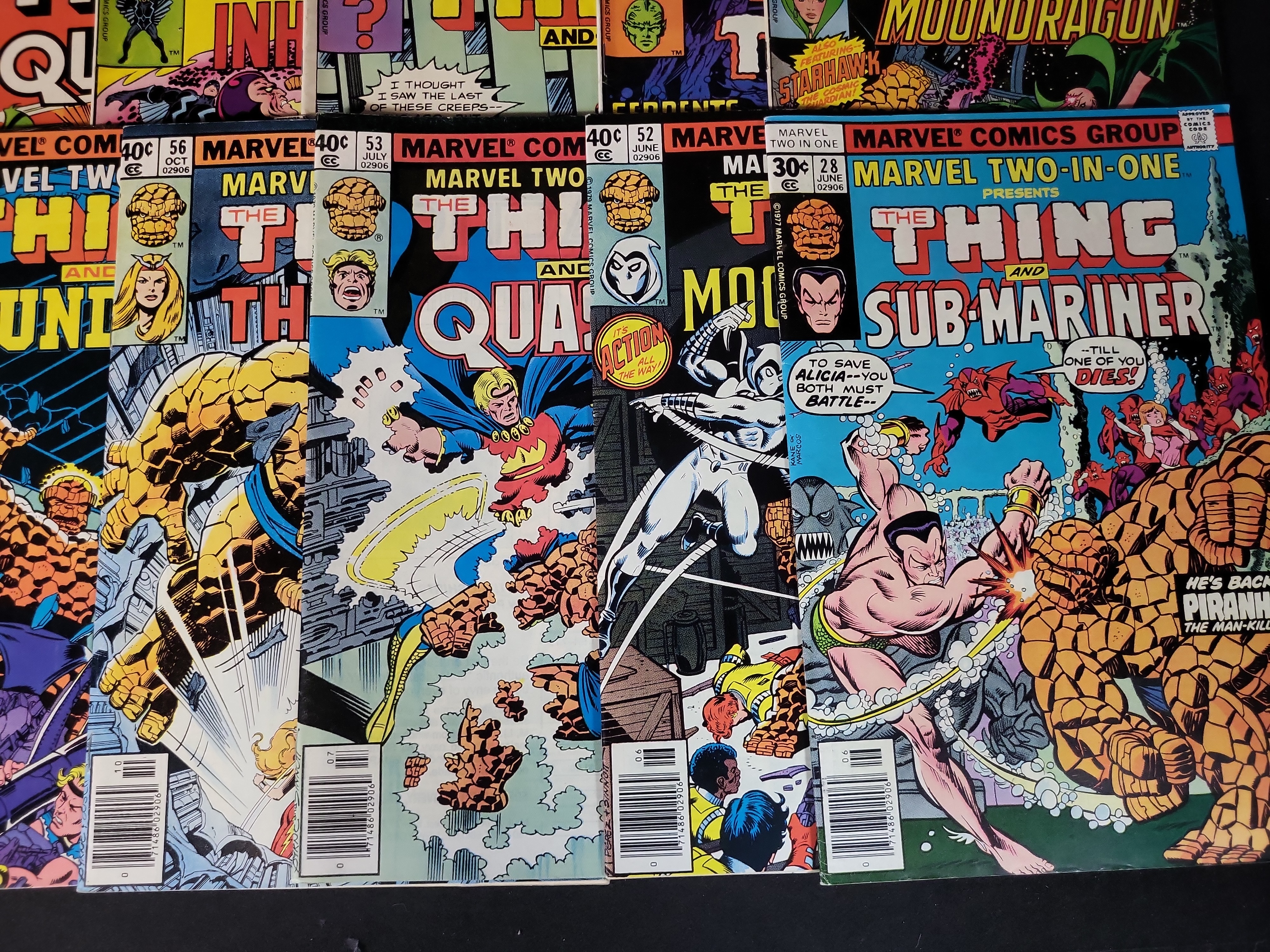 I03754 | A Collection of Bronze Age Marvel Two-in-One and The Thing Comic Books