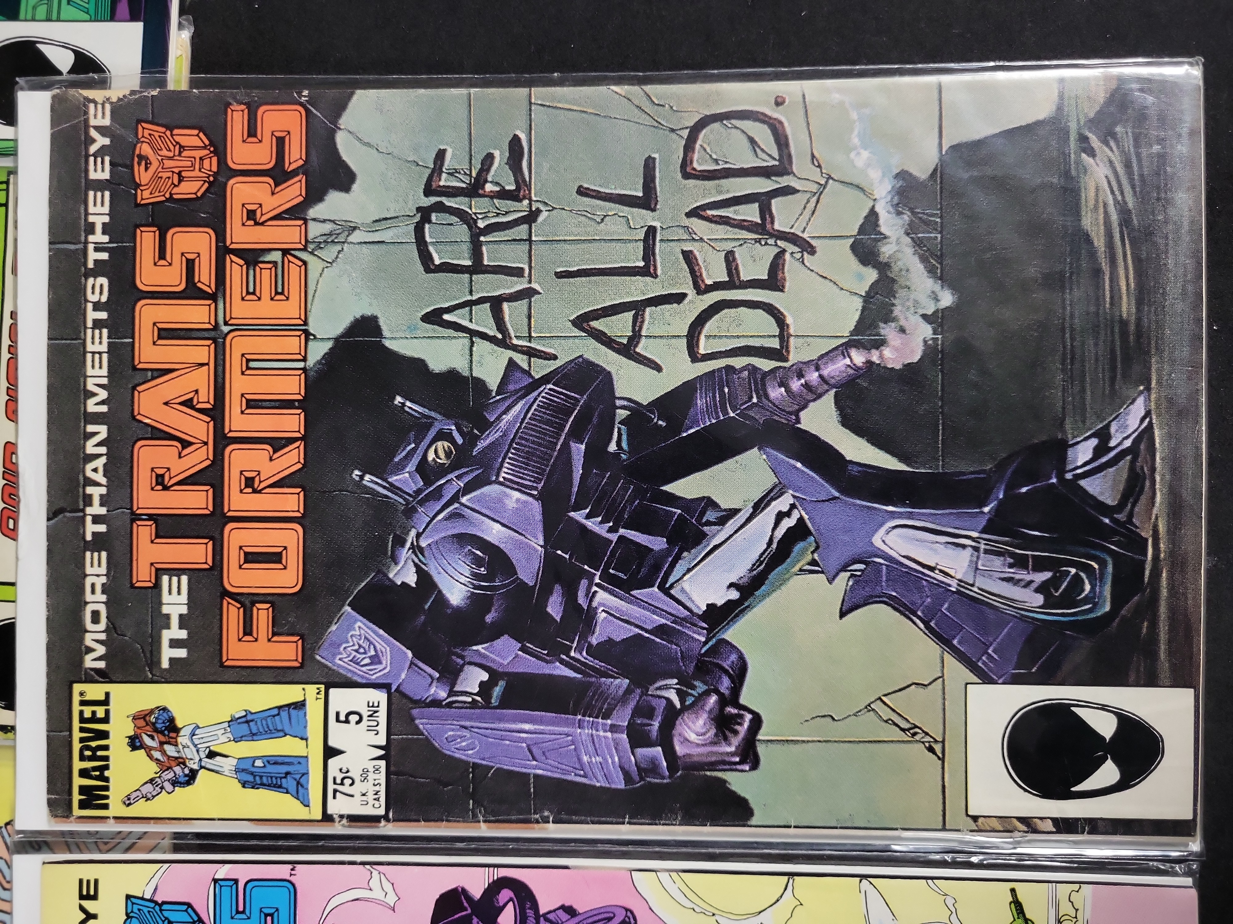 I03789 | A Collection of Marvel Comics The Transformers Copper Age Comic Books
