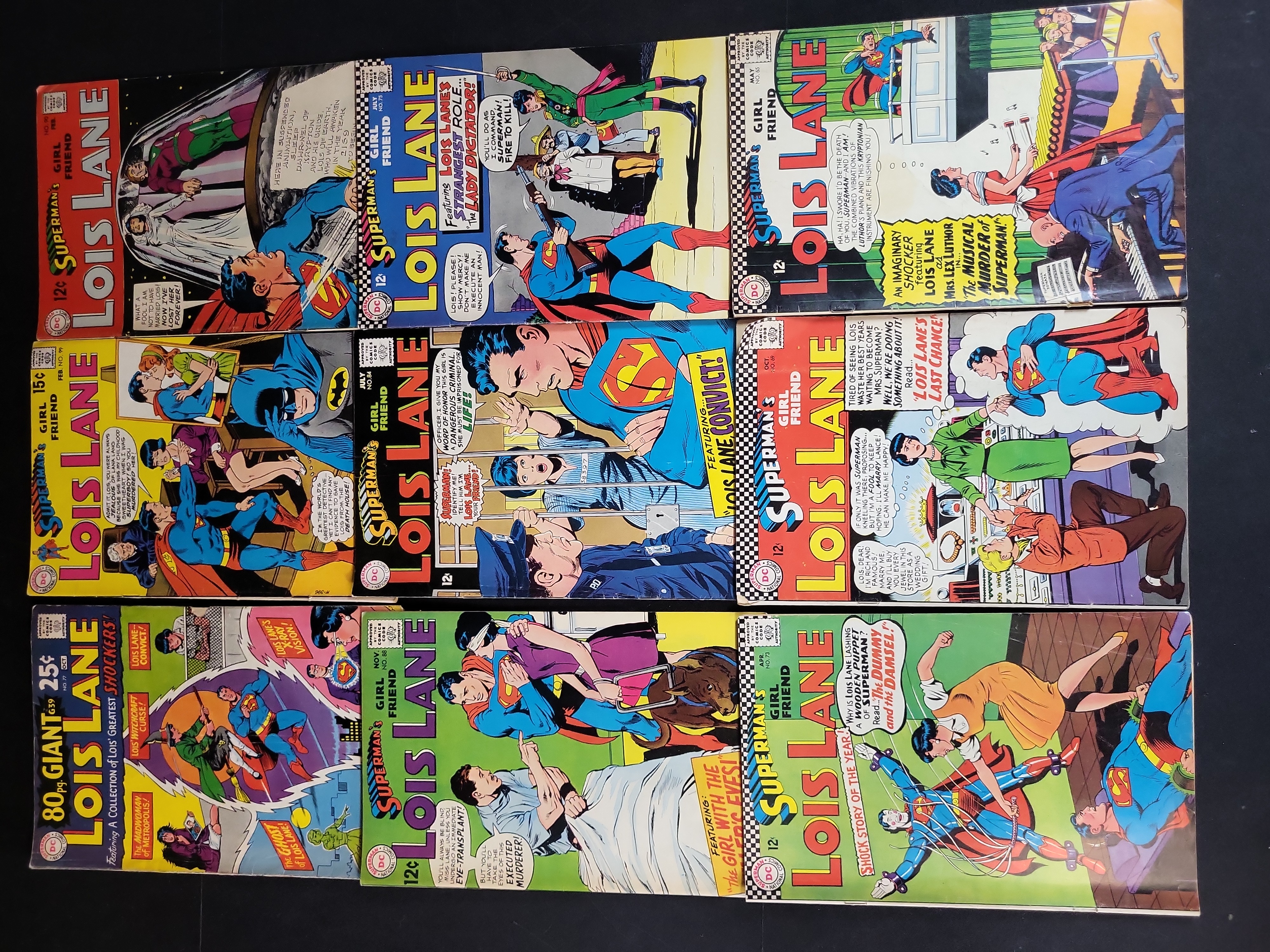 I03921 | A Collection of Nine Superman's Girl Friend Lois Lane Comic Books from DC Comics