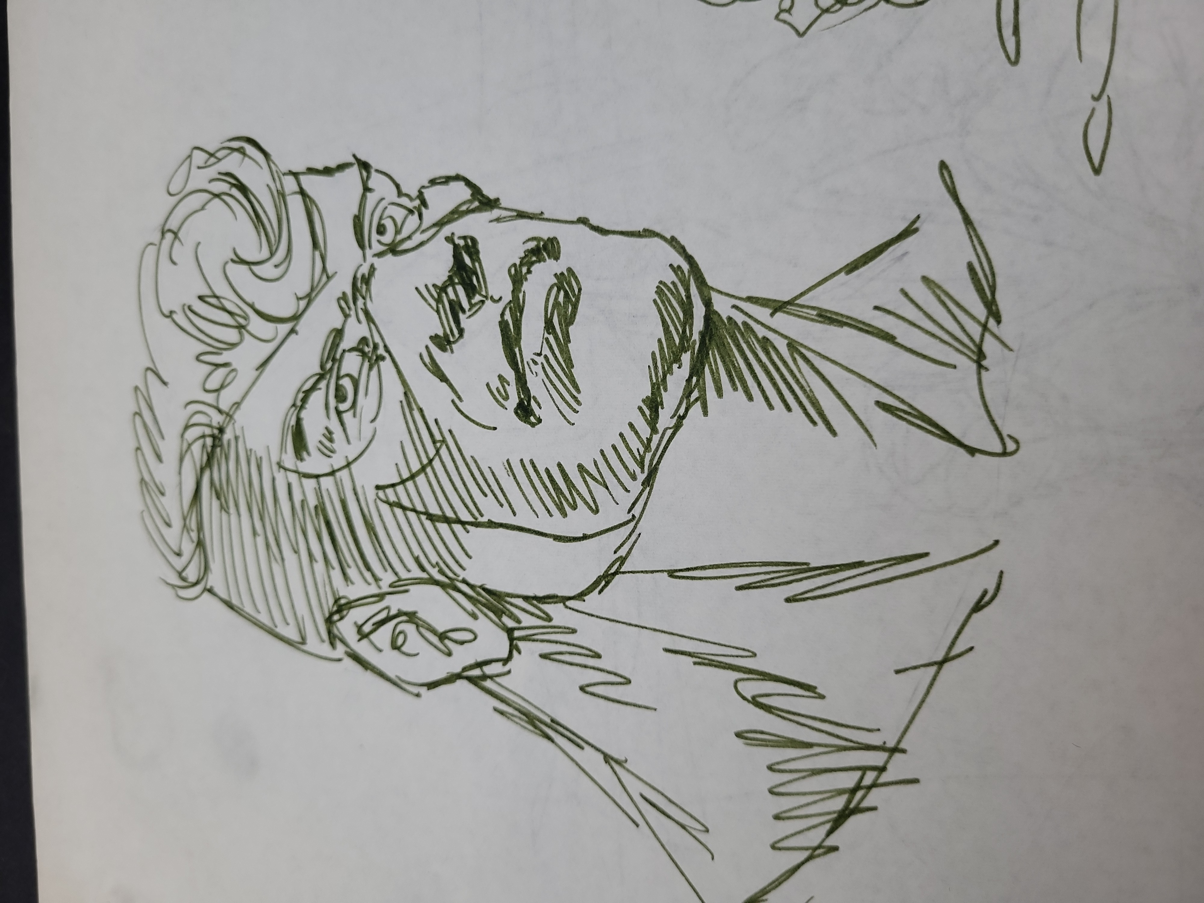 I03928 | A Pair of Original Comic Book Character Concept Drawings in Pen and Ink