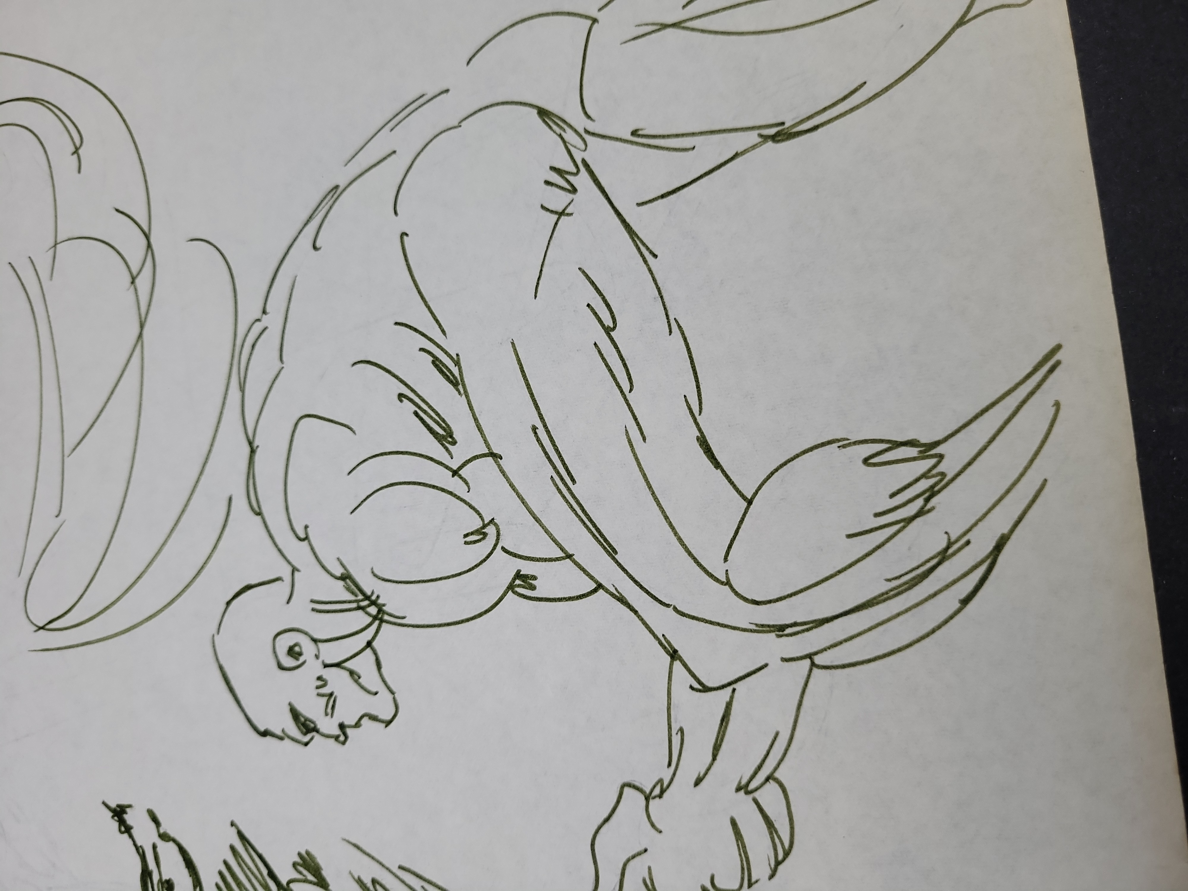 I03928 | A Pair of Original Comic Book Character Concept Drawings in Pen and Ink