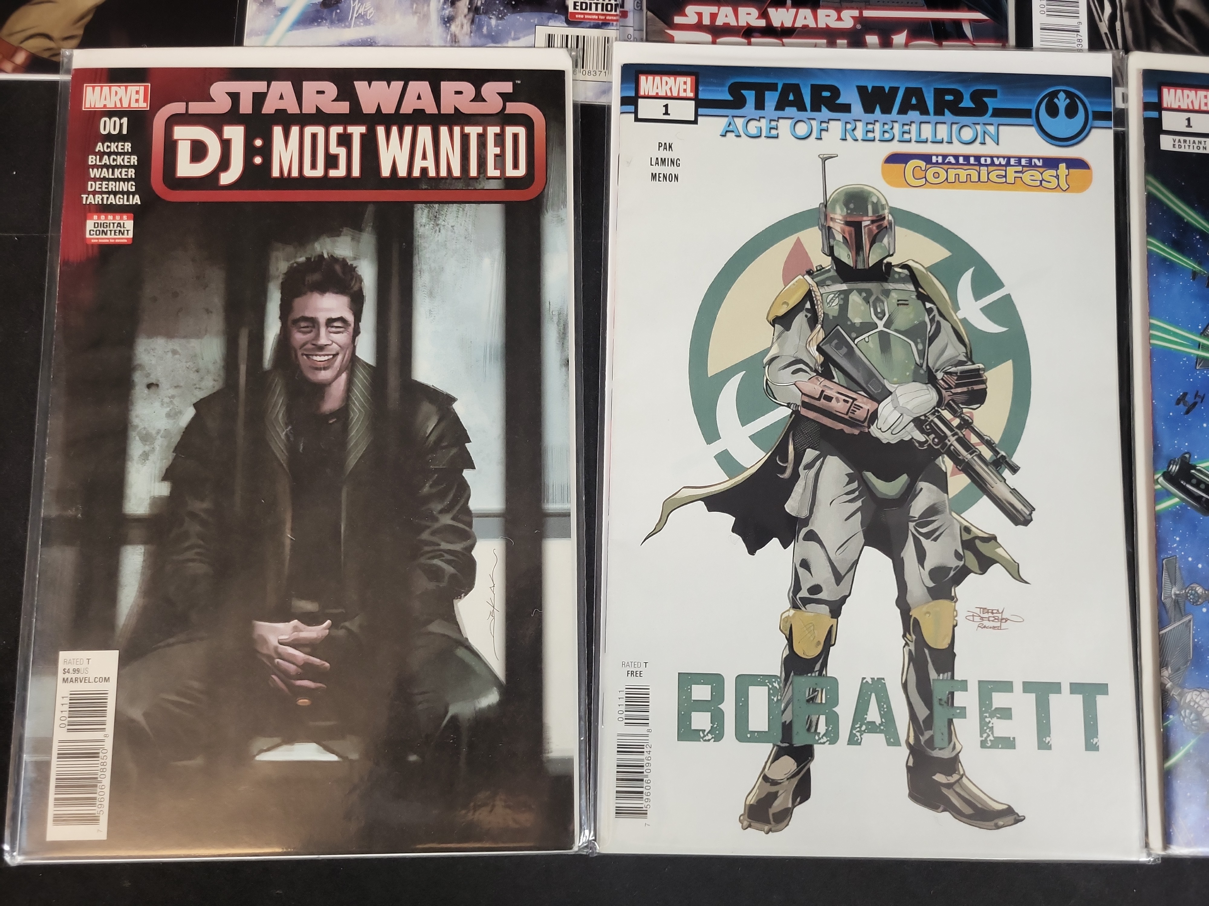 I03794 | A Collection of Modern Age Marvel Star Wars Comics featuring Variant Editions and Certificate of Authenticity