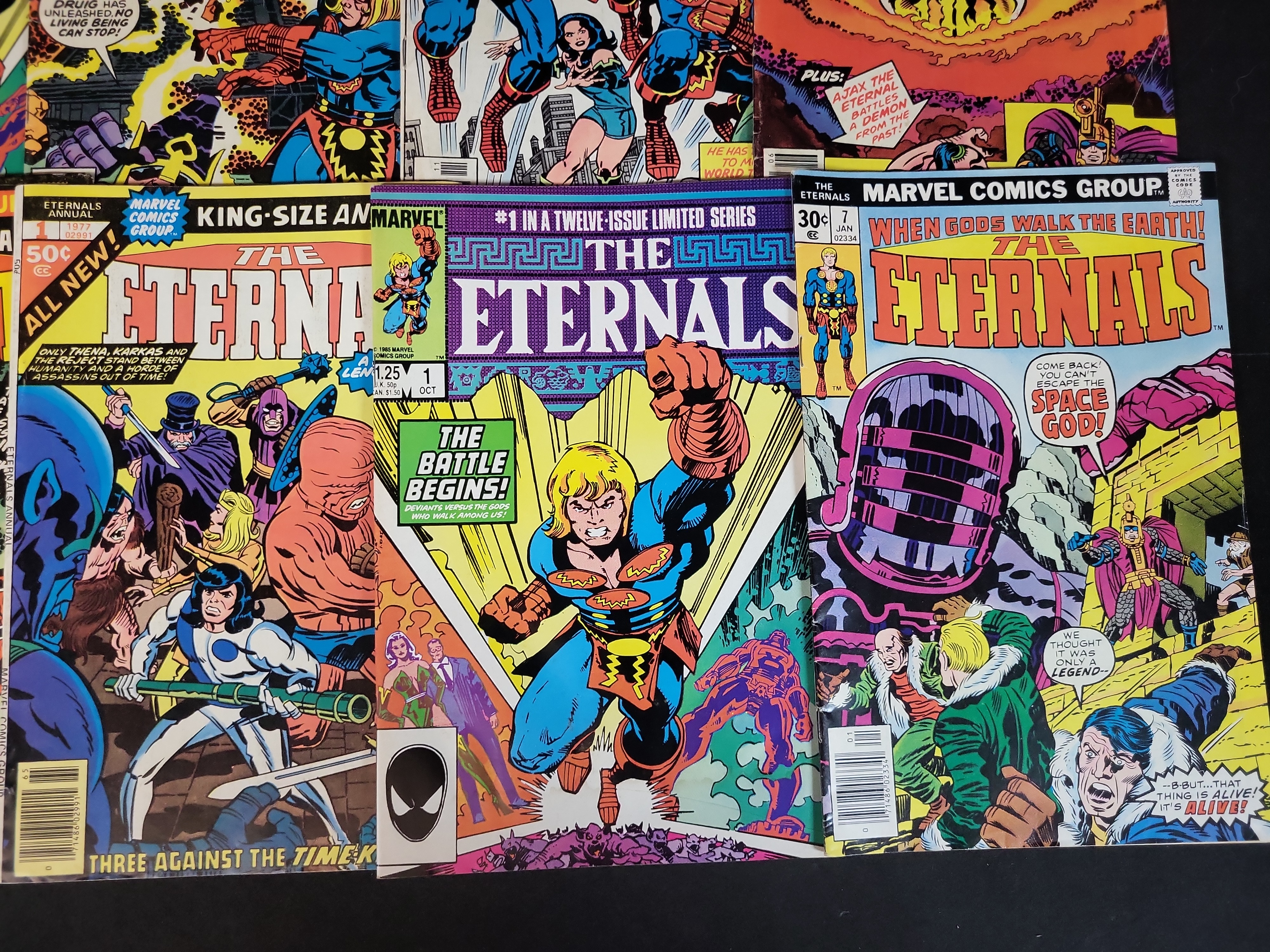 I03687 | Twelve Marvel Comics The Eternals Featuring Bronze and Modern Age Key Issues