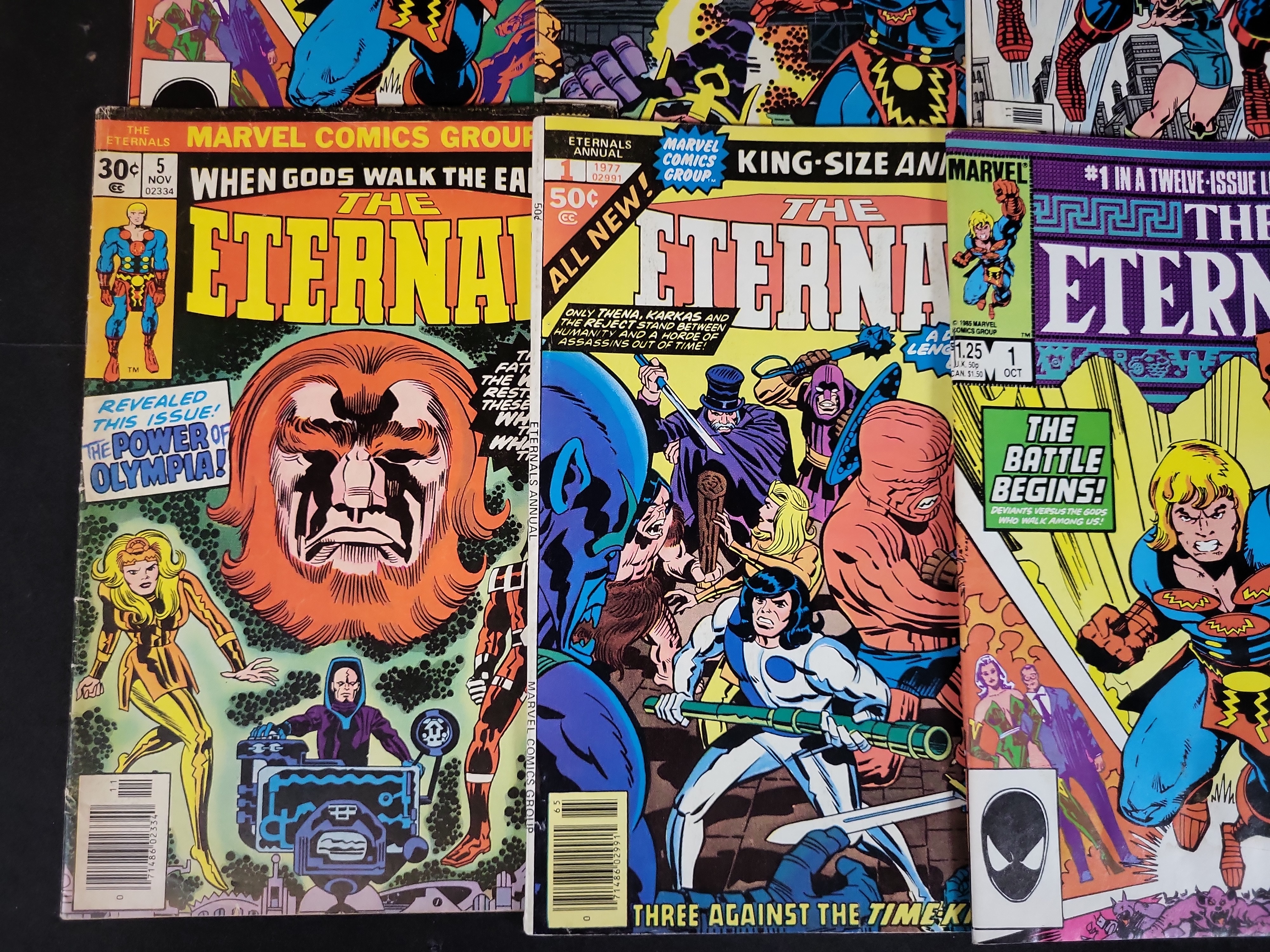 I03687 | Twelve Marvel Comics The Eternals Featuring Bronze and Modern Age Key Issues