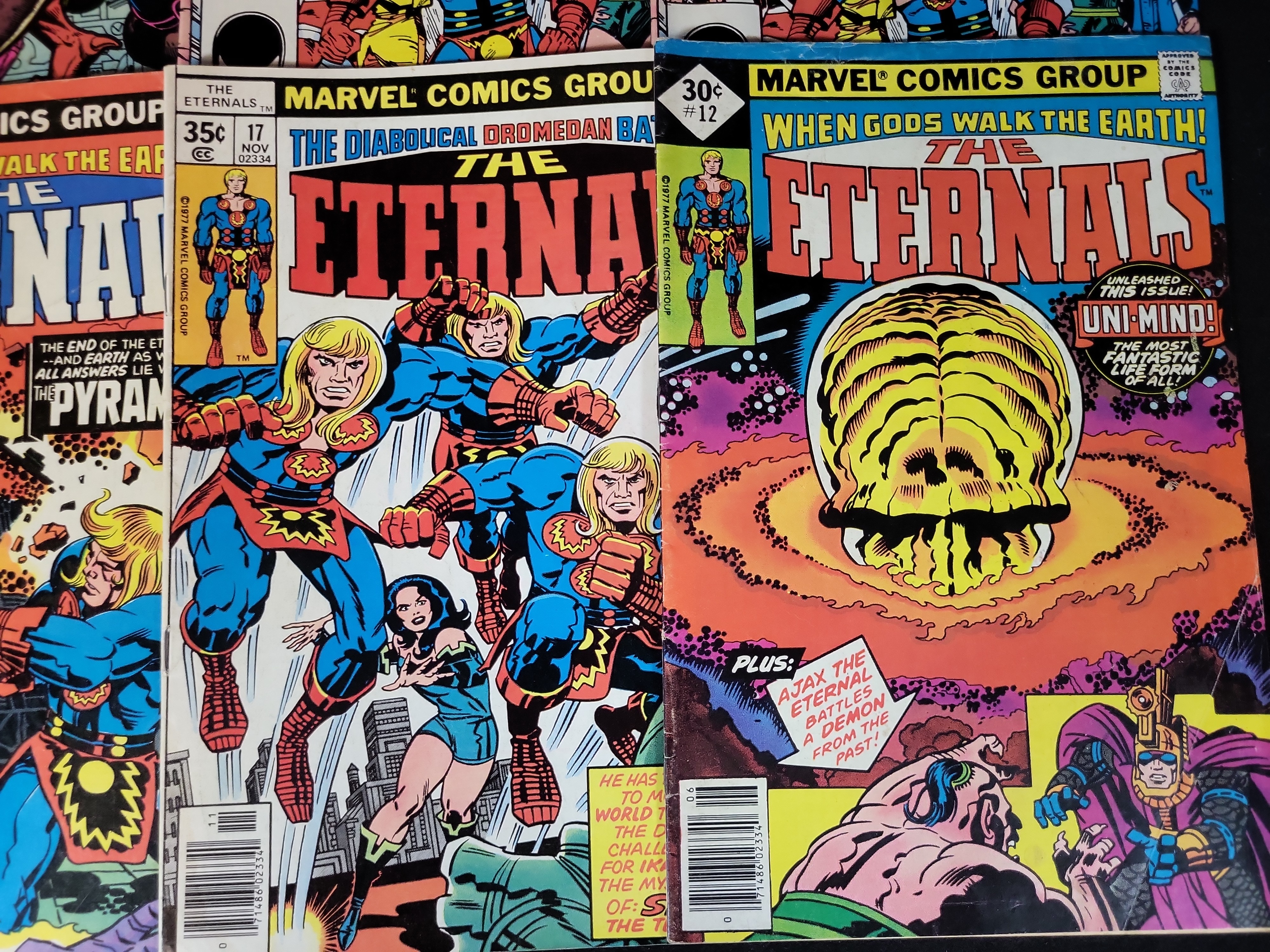 I03687 | Twelve Marvel Comics The Eternals Featuring Bronze and Modern Age Key Issues