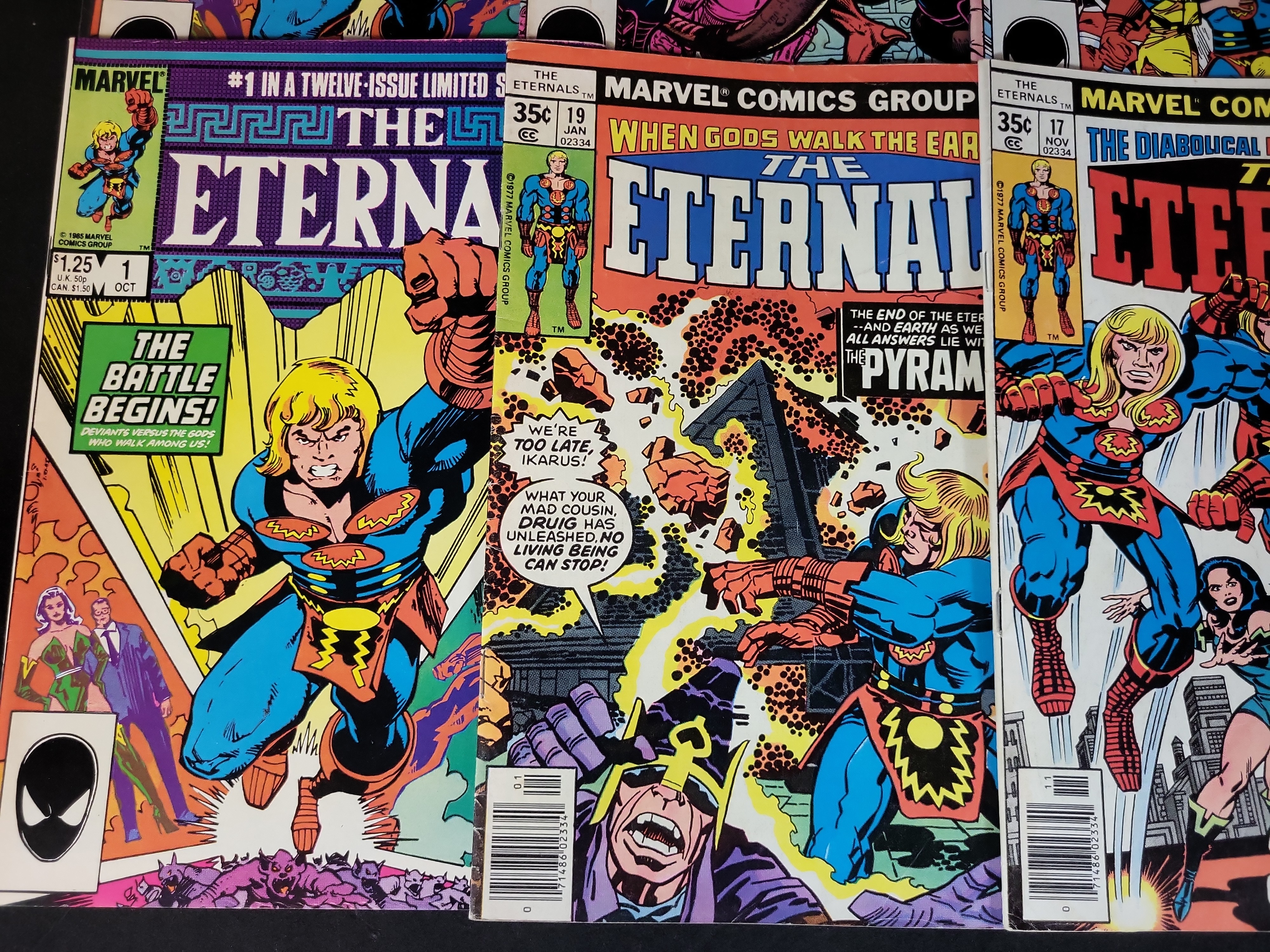 I03687 | Twelve Marvel Comics The Eternals Featuring Bronze and Modern Age Key Issues