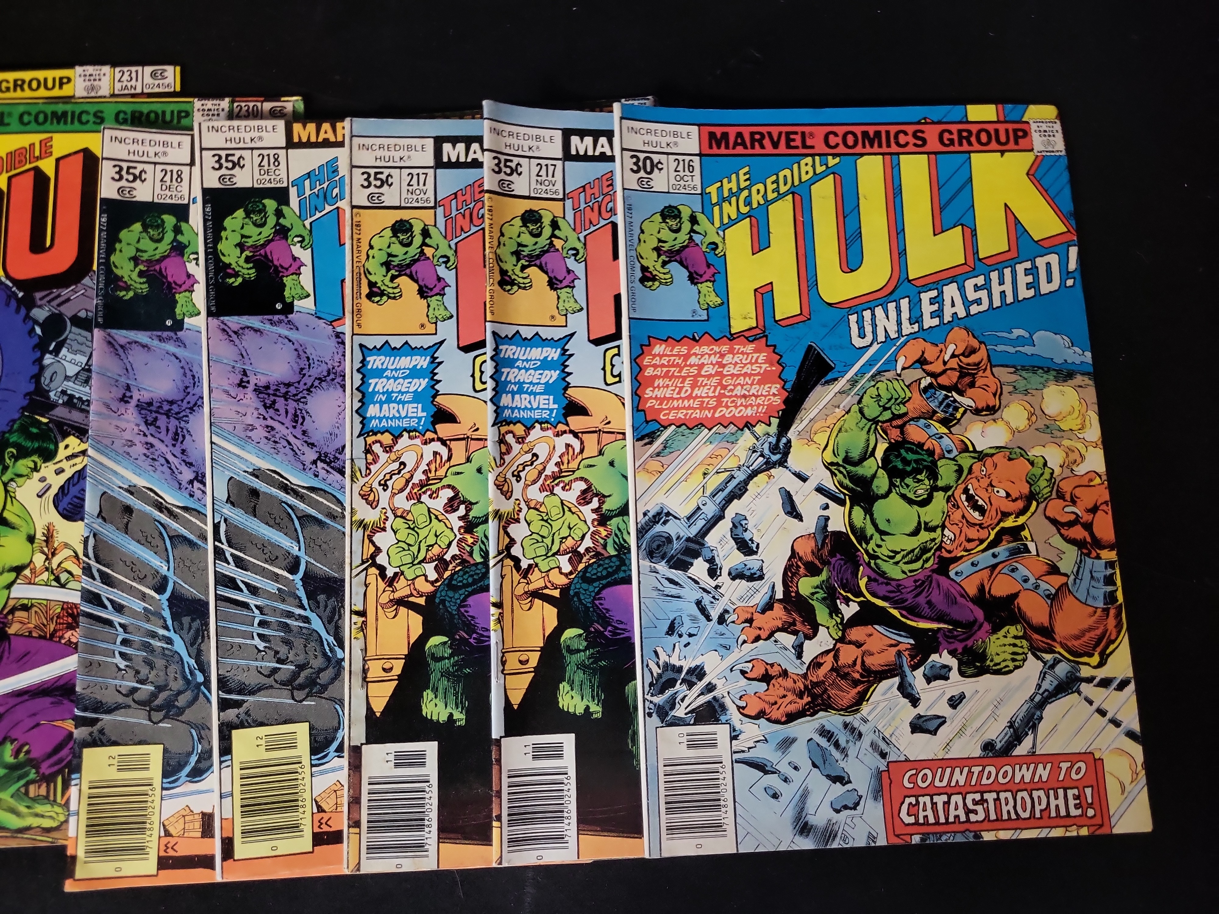 I03711 | Collection of 25 The Incredible Hulk Marvel Comics Bronze Age Issues 200 to 235