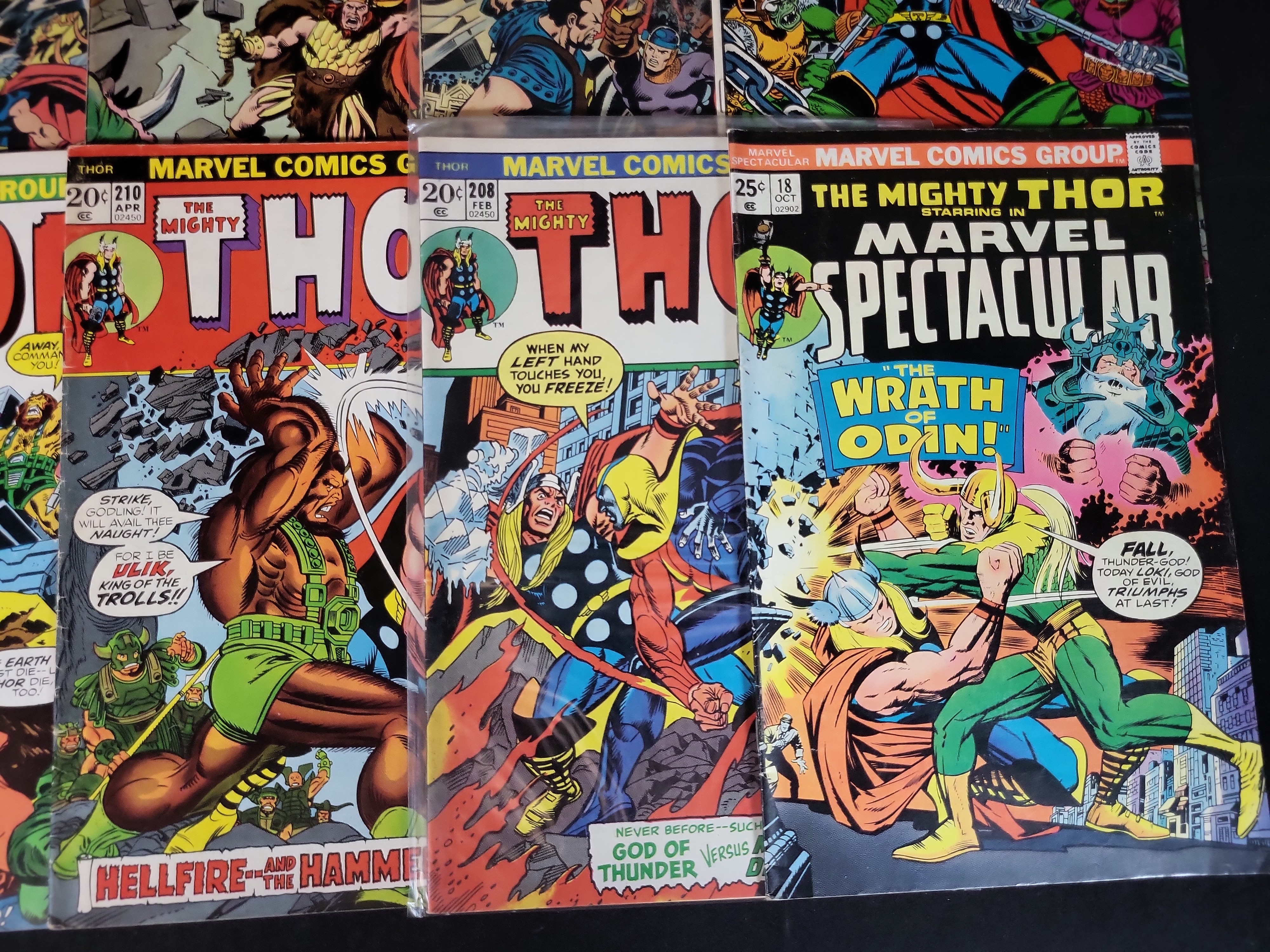 I03715 | A Collection of Vintage Marvel Thor Comic Books, 1973-1980