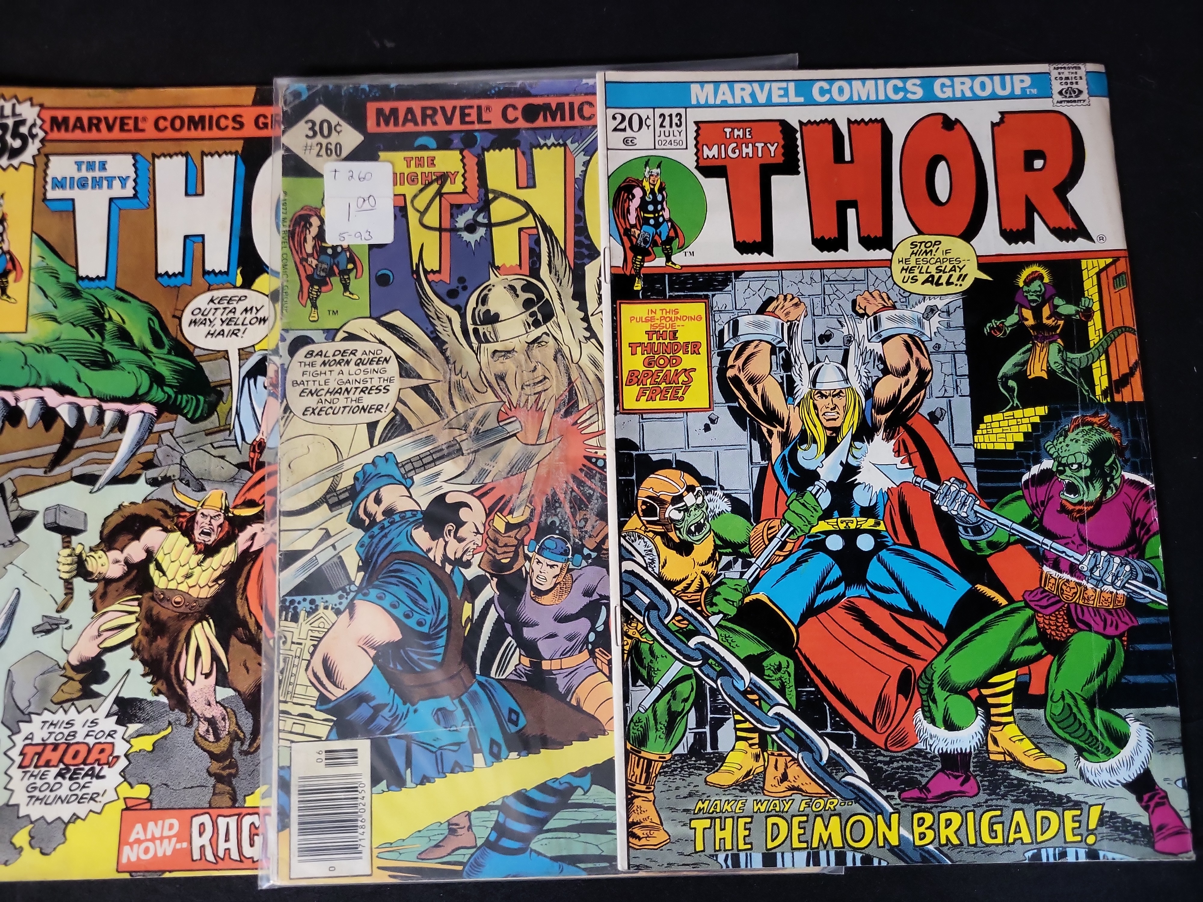I03715 | A Collection of Vintage Marvel Thor Comic Books, 1973-1980