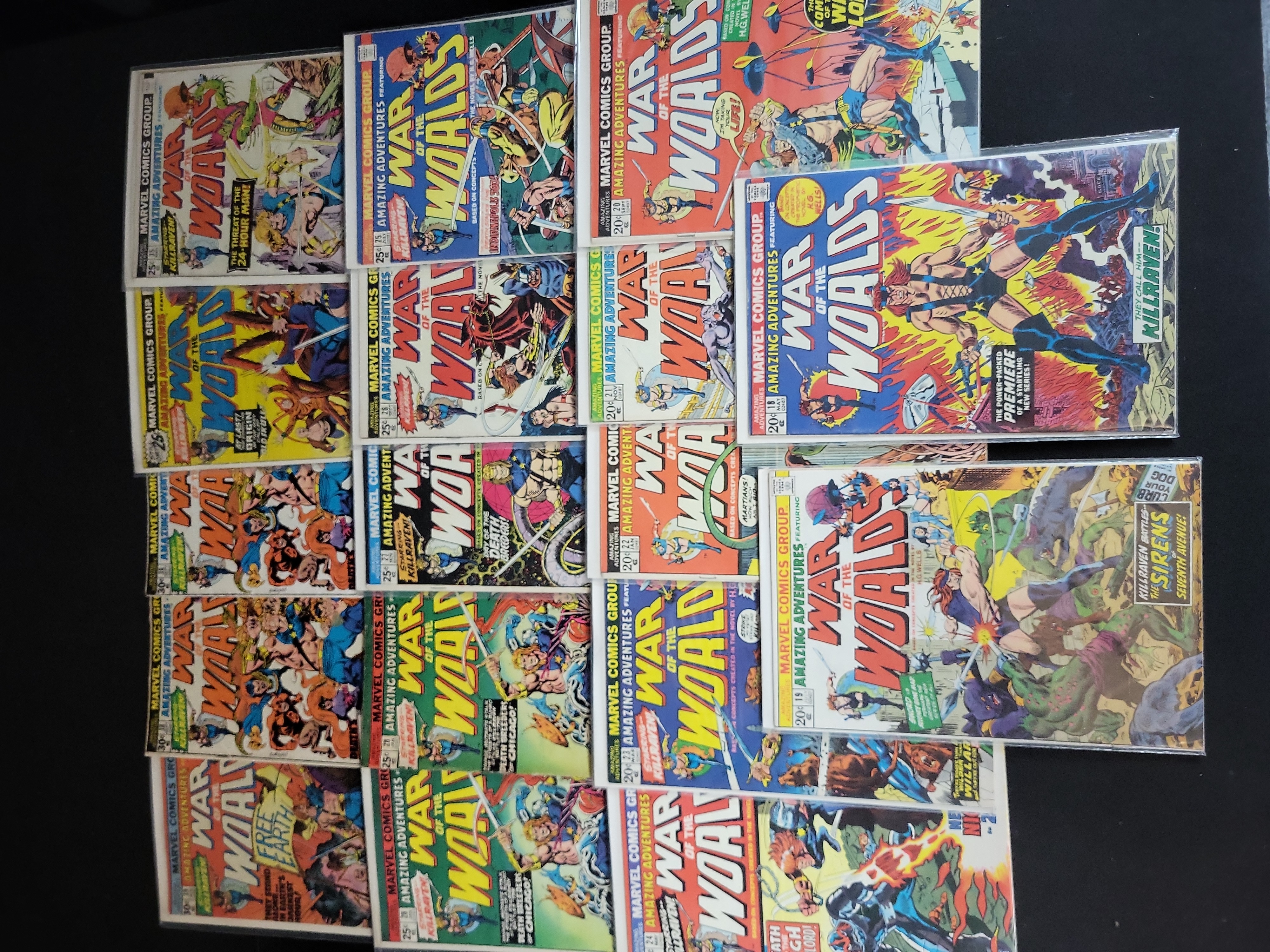 I03719 | A Collection of 18 Marvel Comics Amazing Adventures Featuring Killraven