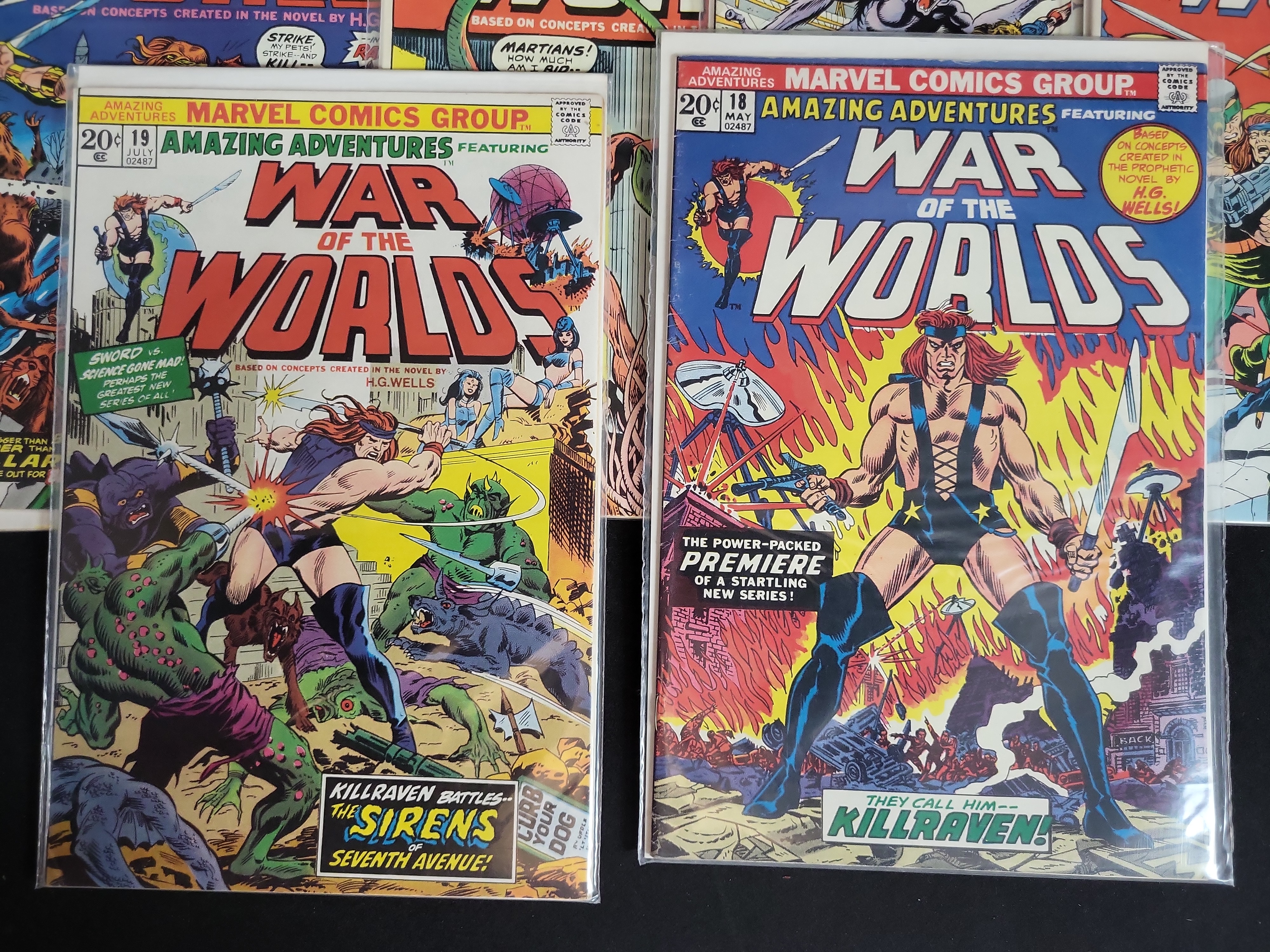 I03719 | A Collection of 18 Marvel Comics Amazing Adventures Featuring Killraven