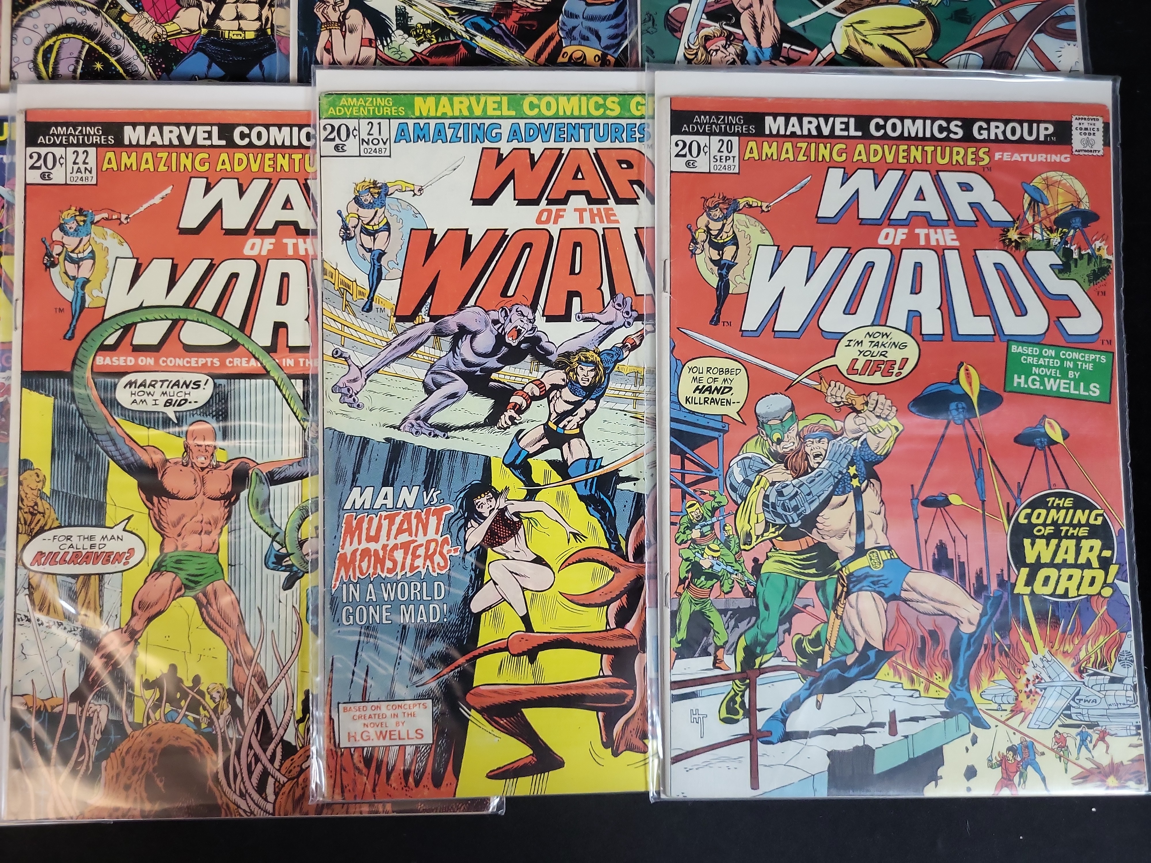 I03719 | A Collection of 18 Marvel Comics Amazing Adventures Featuring Killraven