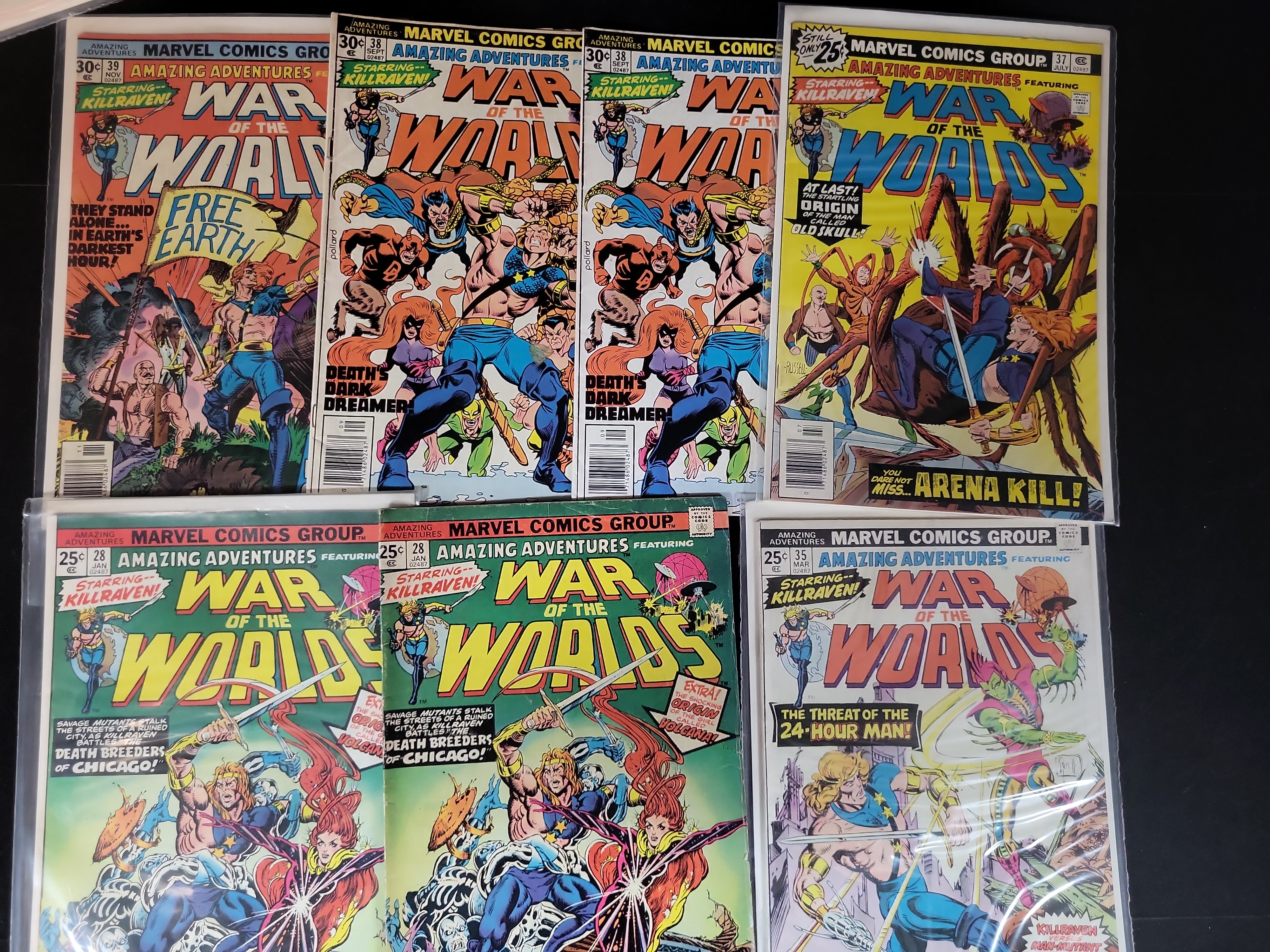 I03719 | A Collection of 18 Marvel Comics Amazing Adventures Featuring Killraven