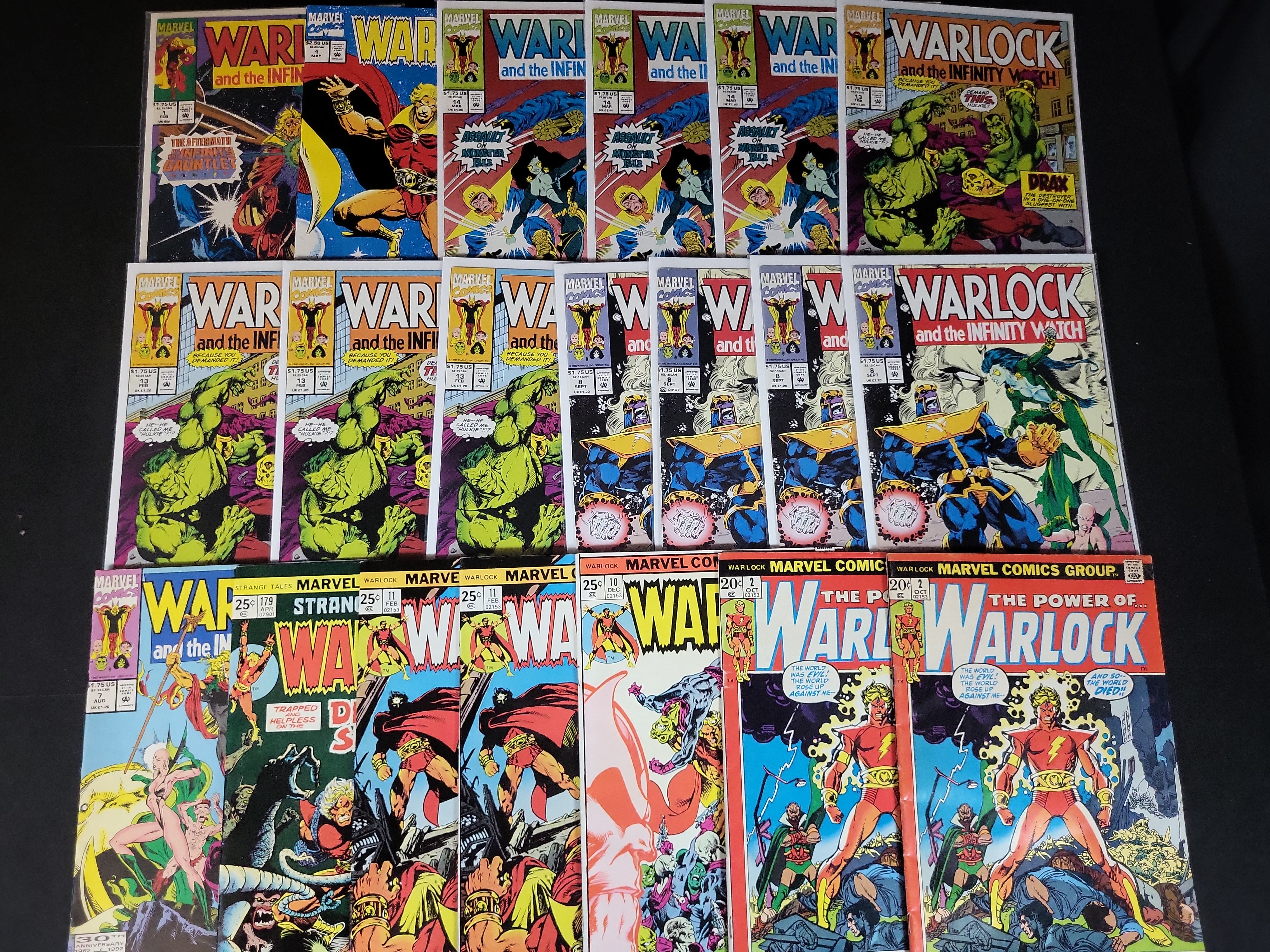 I03723 | Collection of Twenty Marvel Comic Books Featuring Adam Warlock 1972 to 1993