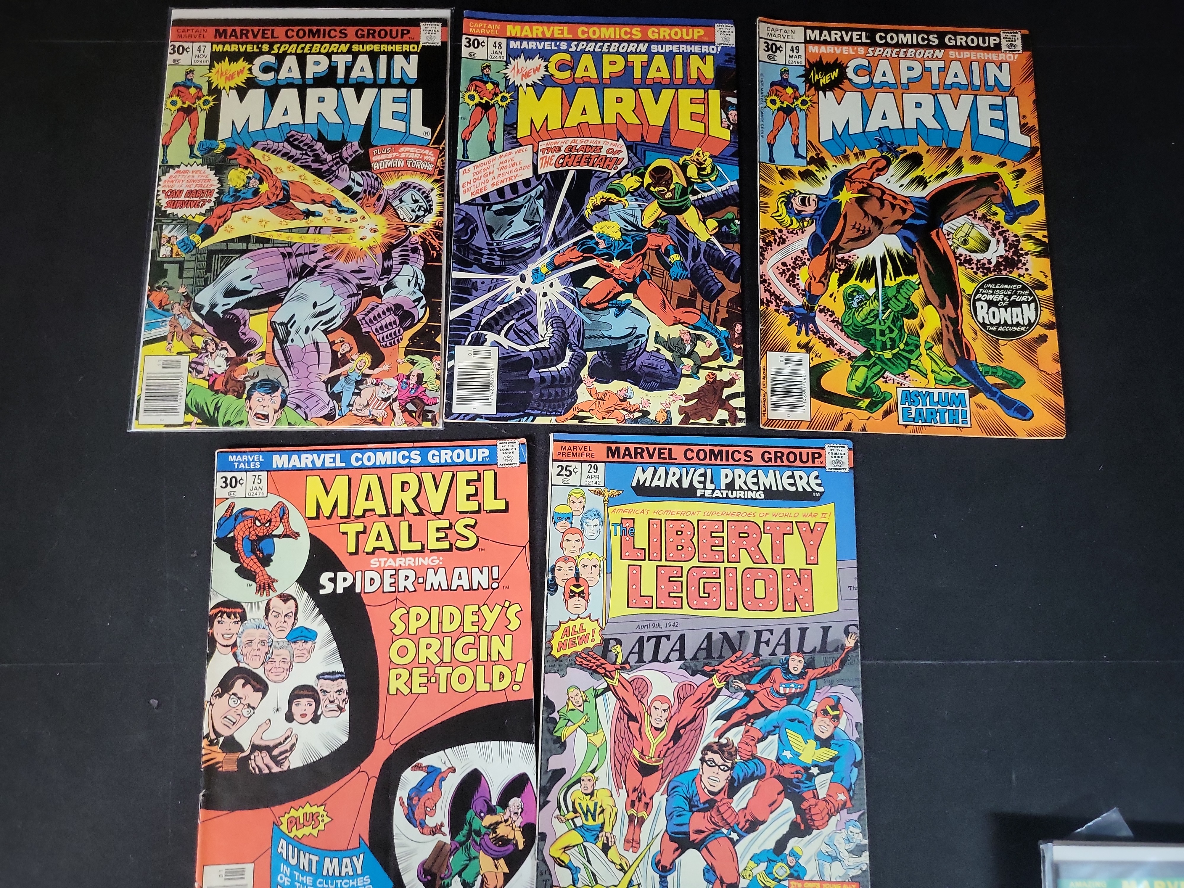 I03731 | A Collection of Eleven Marvel Comic Books from the Bronze Age Including Captain Marvel and The Beast