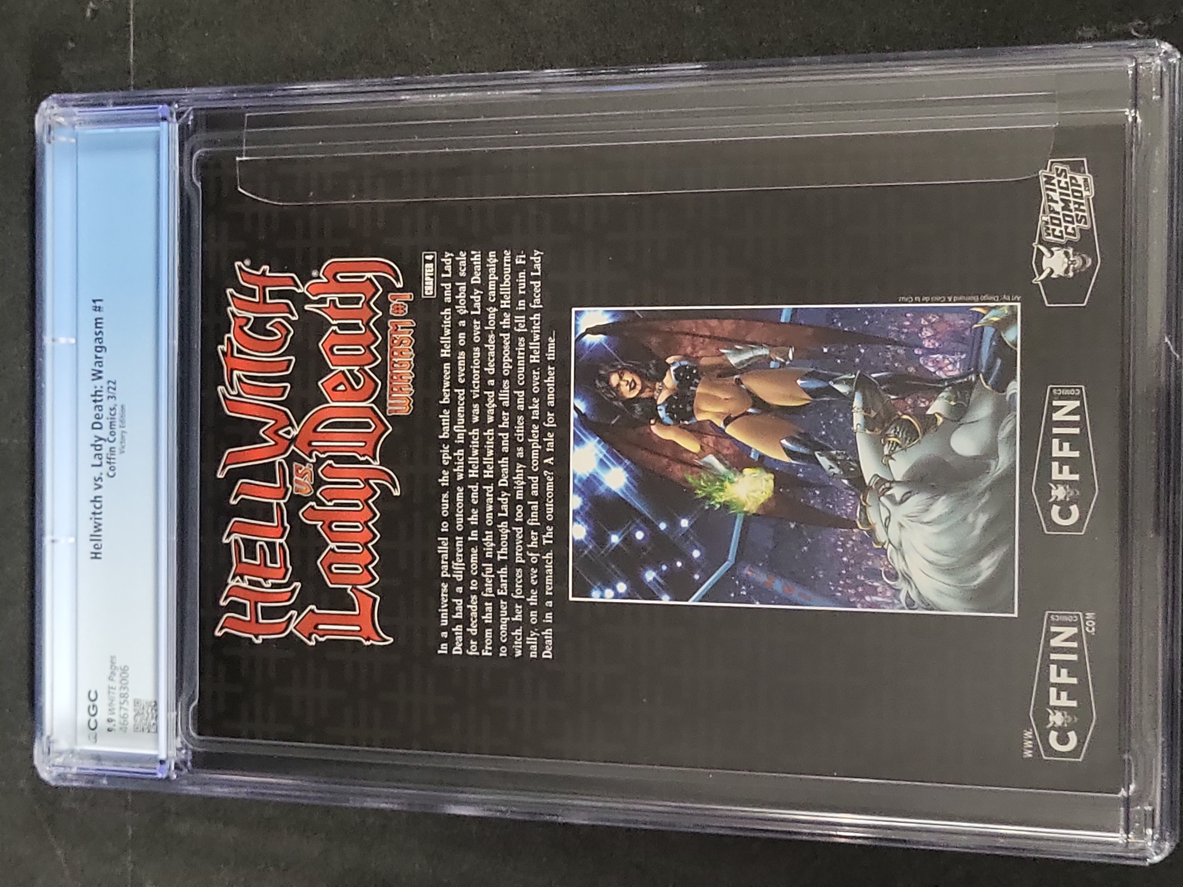 I03492 | Hellwitch vs. Lady Death: Wargasm #1 Victory Edition CGC Graded 9.9 Comic Book