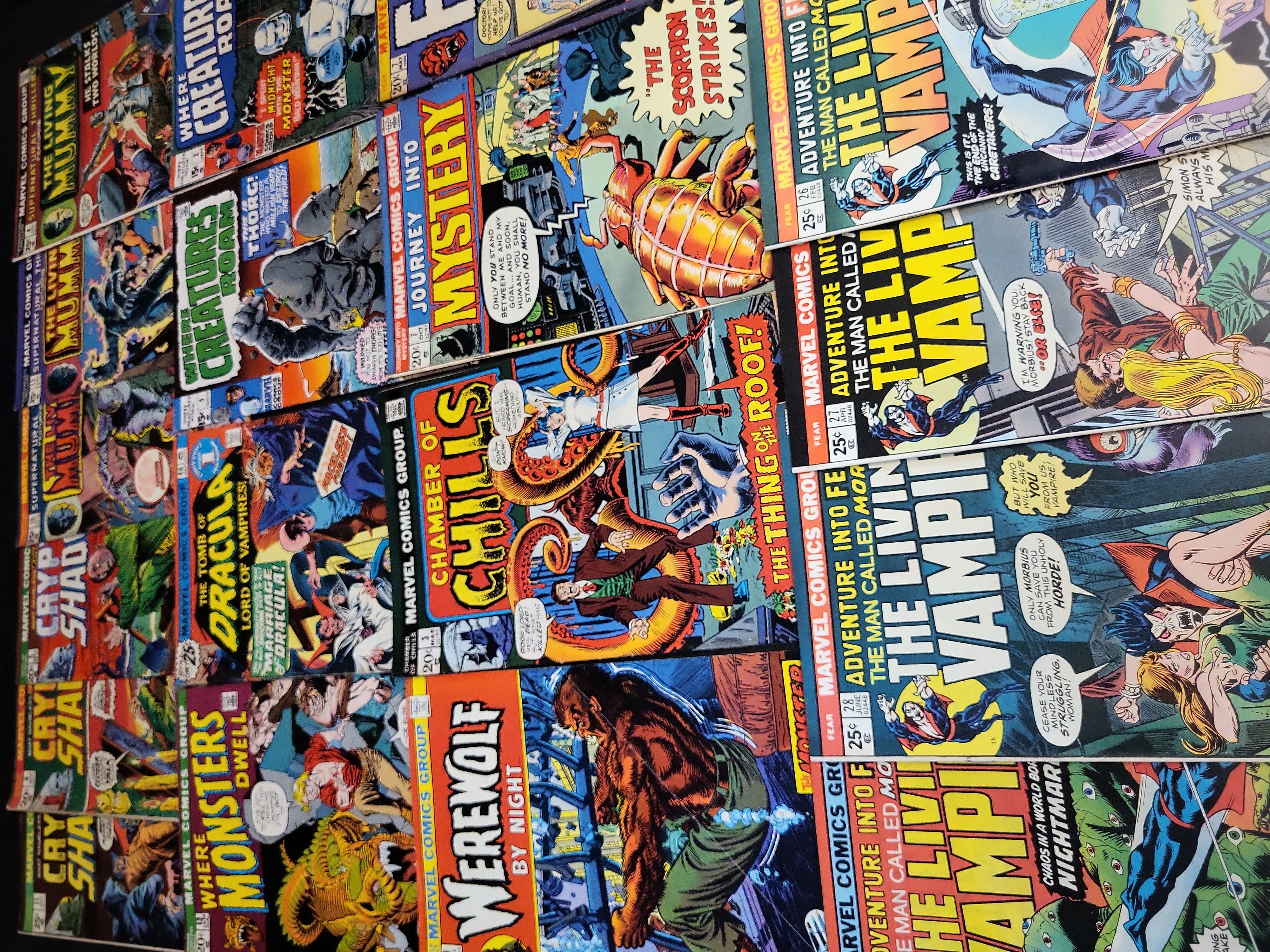 I03500 | A Collection of Bronze Age Marvel Horror and Suspense Comic Books