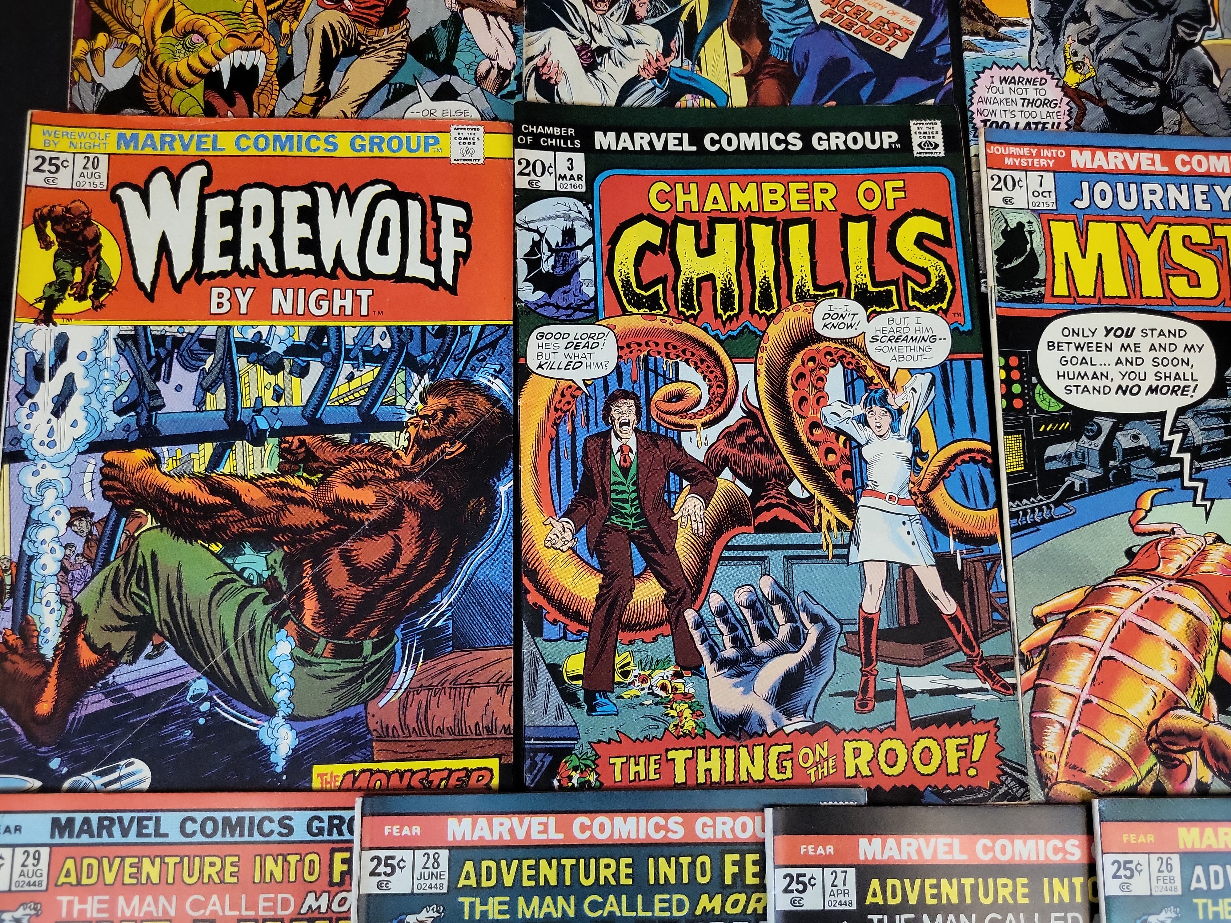 I03500 | A Collection of Bronze Age Marvel Horror and Suspense Comic Books