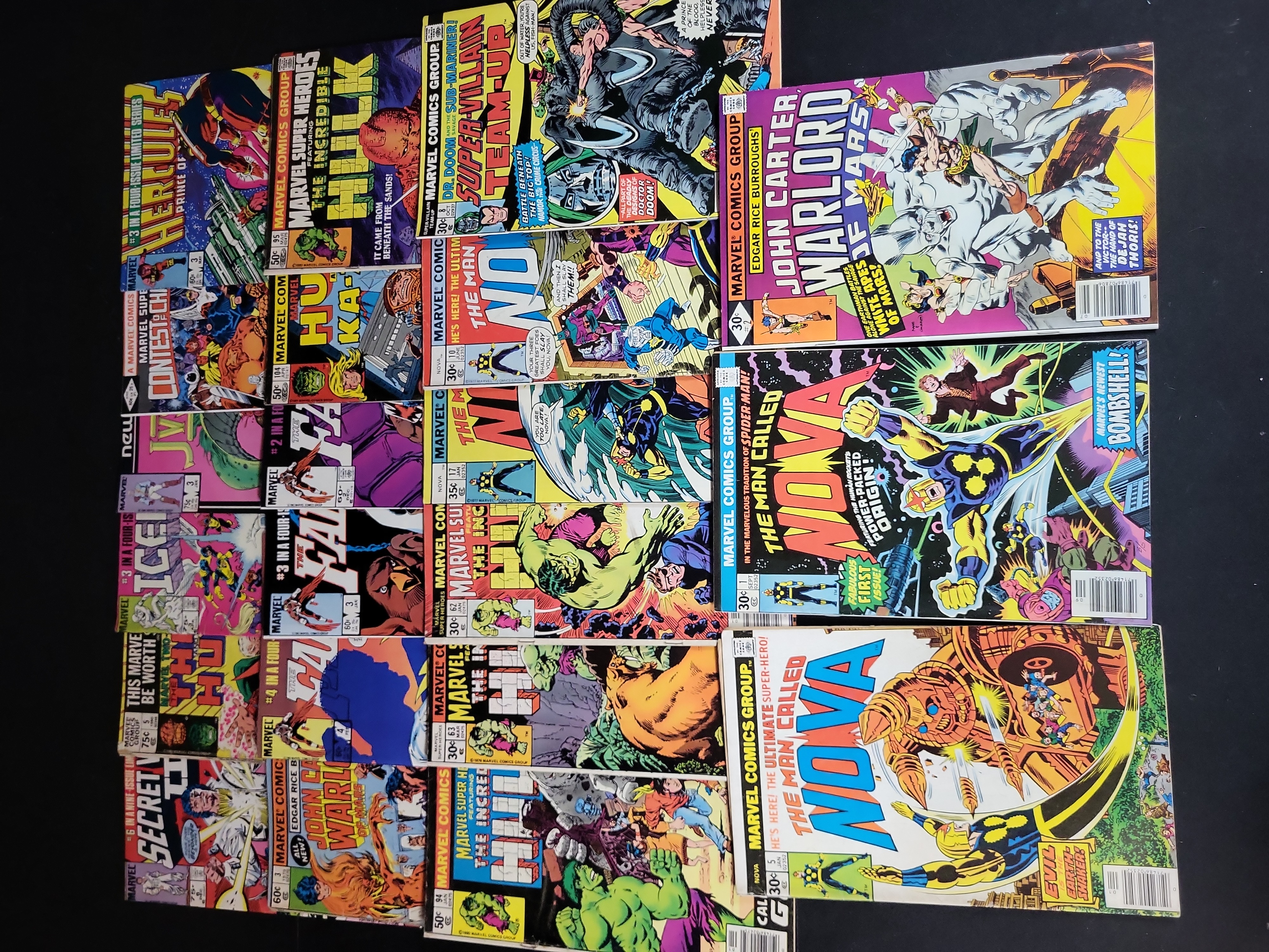I03735 | An Assortment of Marvel Bronze and Copper Age Comic Books Featuring The Man Called Nova Issue Number 1