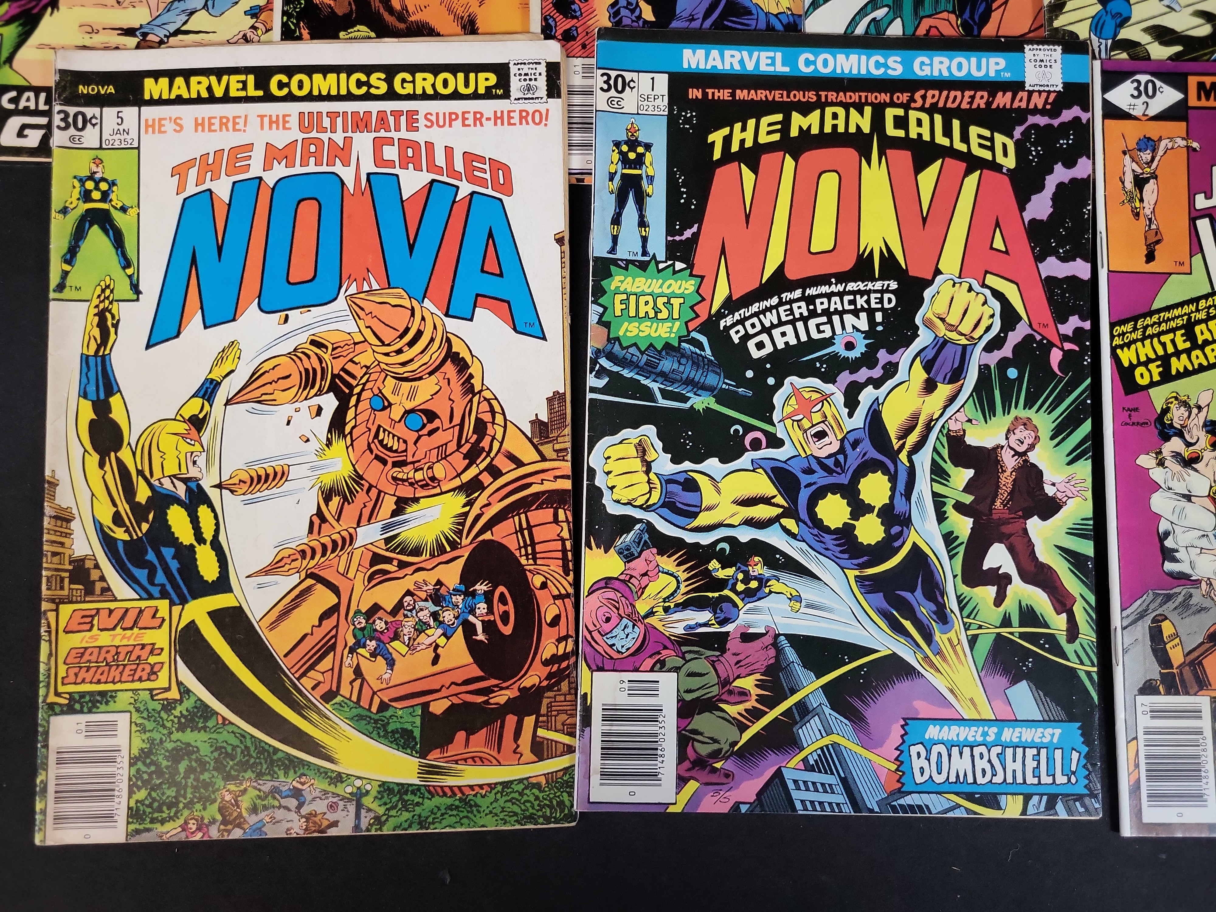 I03735 | An Assortment of Marvel Bronze and Copper Age Comic Books Featuring The Man Called Nova Issue Number 1