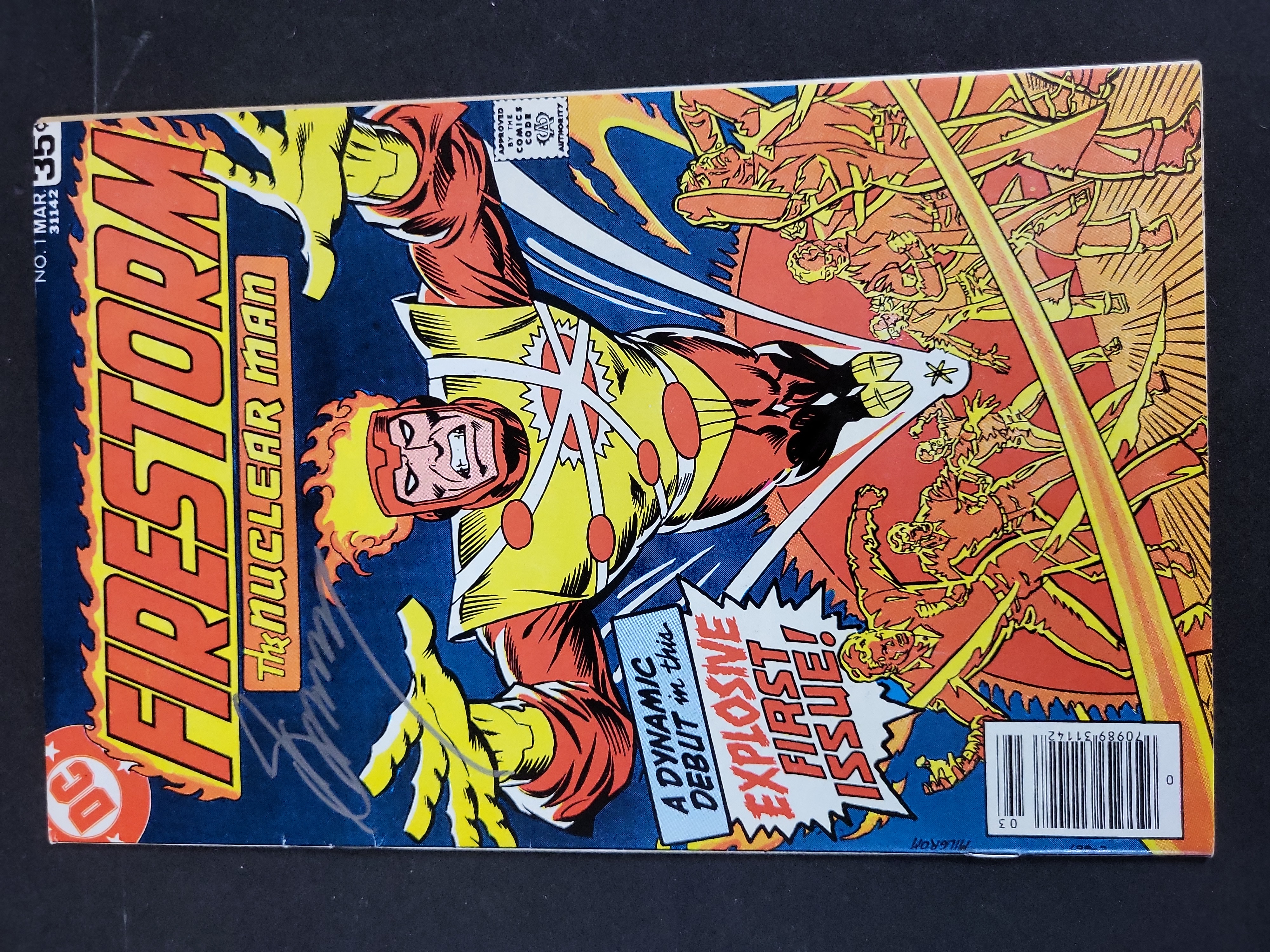 I03760 | Firestorm No. 1 DC Comic Book Signed by Gerry Conway, 1978 Newsstand Edition