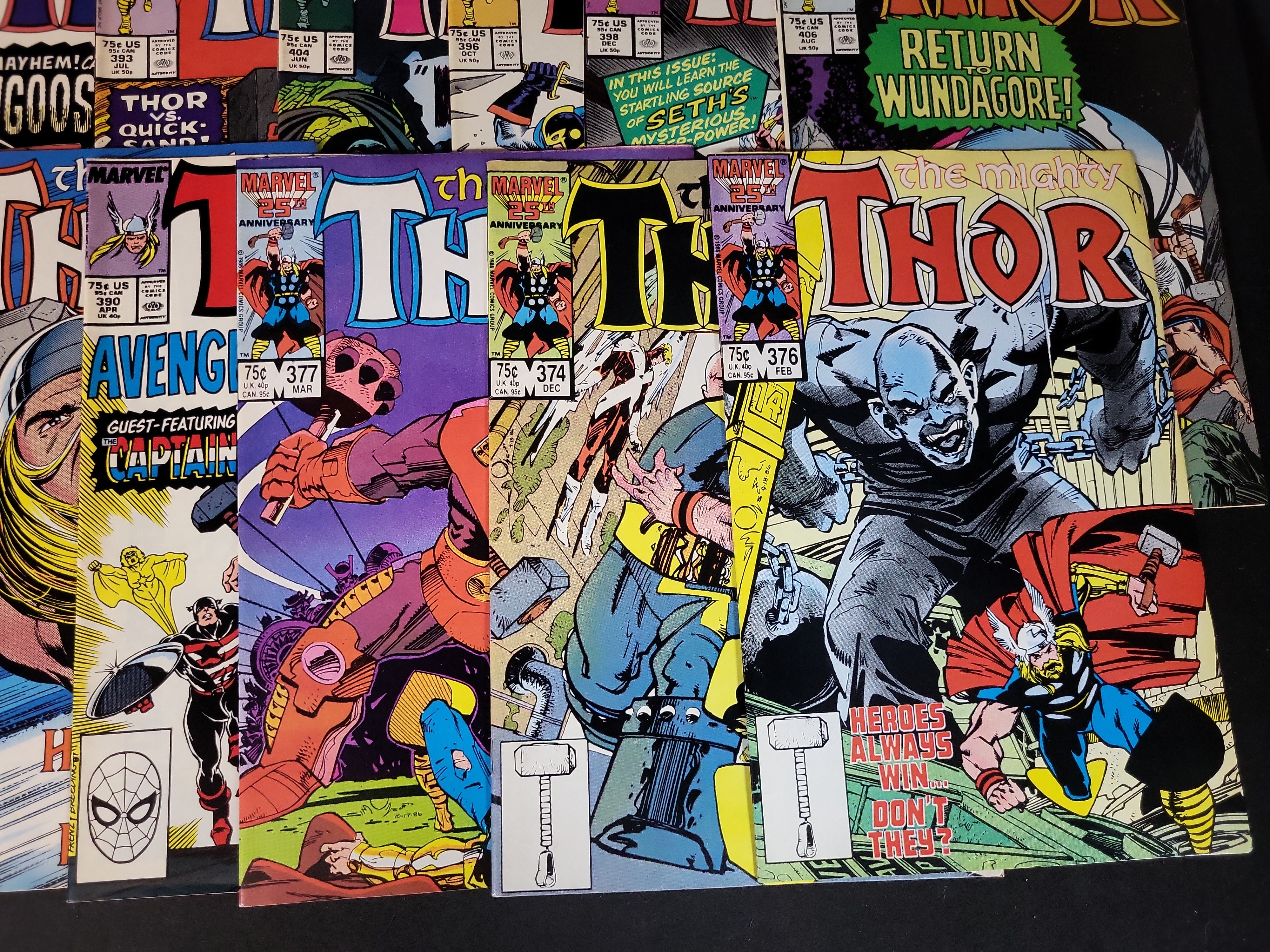 I03746 | A Collection of Marvel Comics The Mighty Thor Bronze and Copper Age Issues