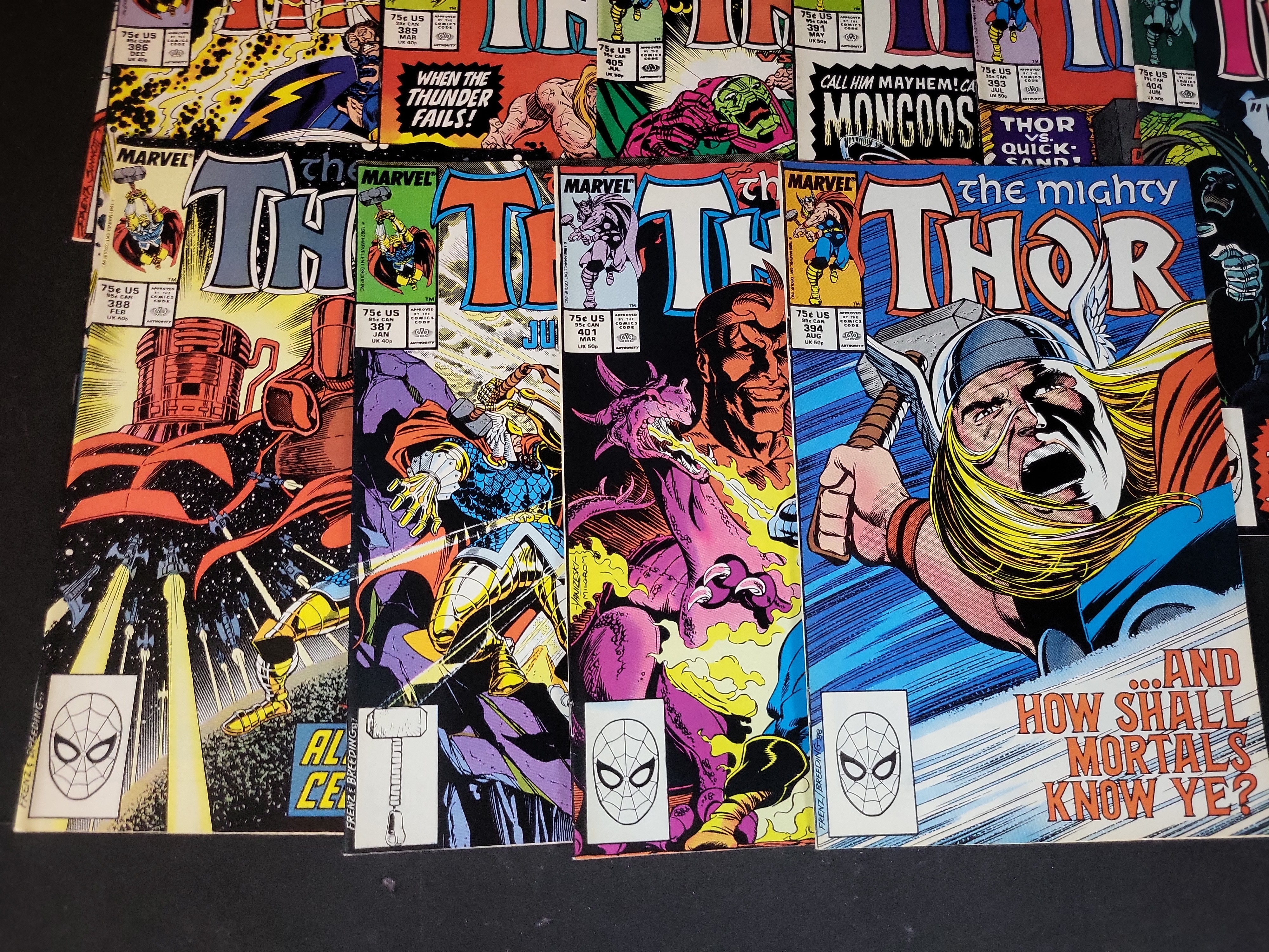 I03746 | A Collection of Marvel Comics The Mighty Thor Bronze and Copper Age Issues