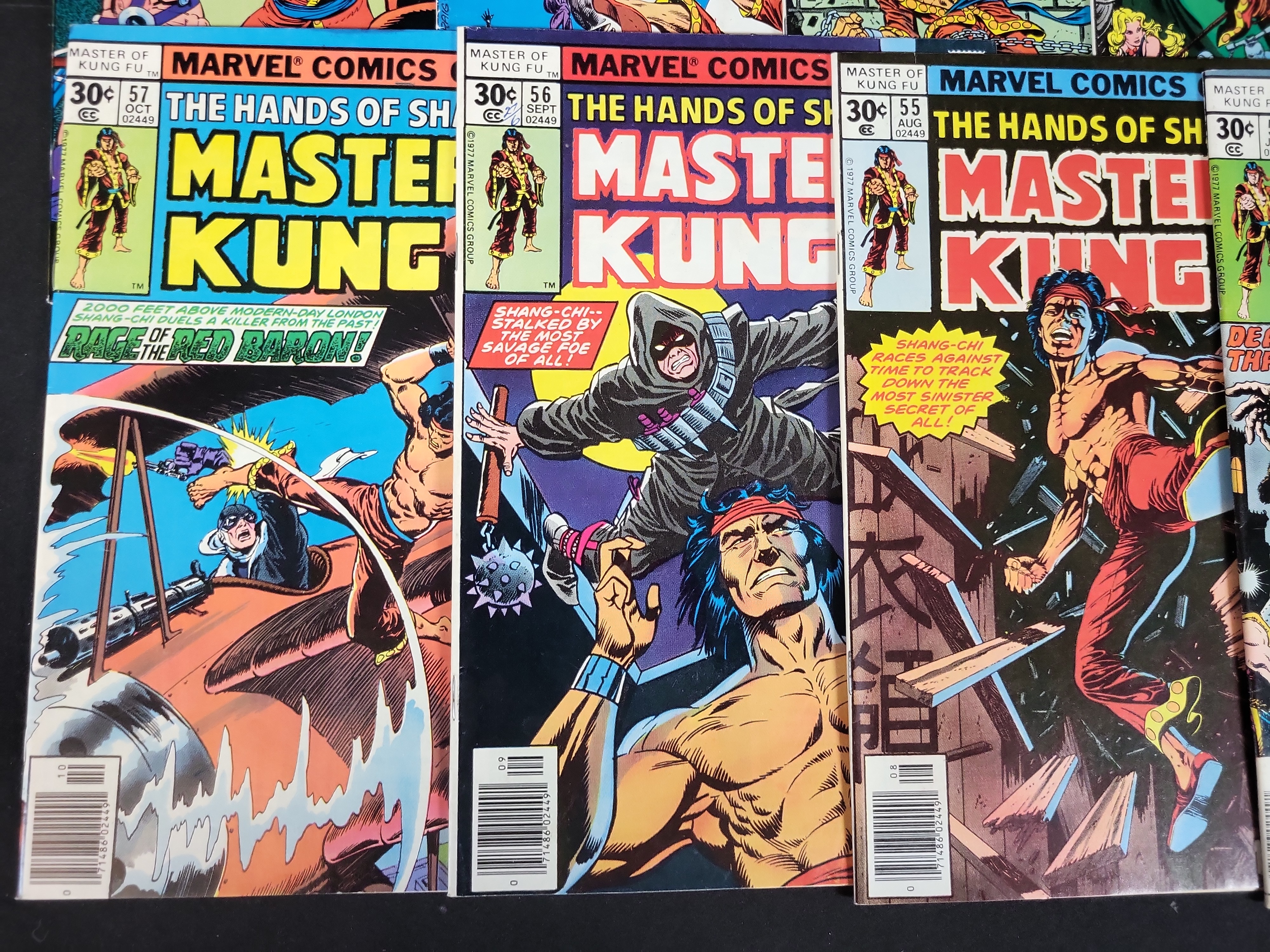 I03755 | A Group of Marvel Comics The Hands of Shang-Chi Master of Kung Fu Bronze Age Issues