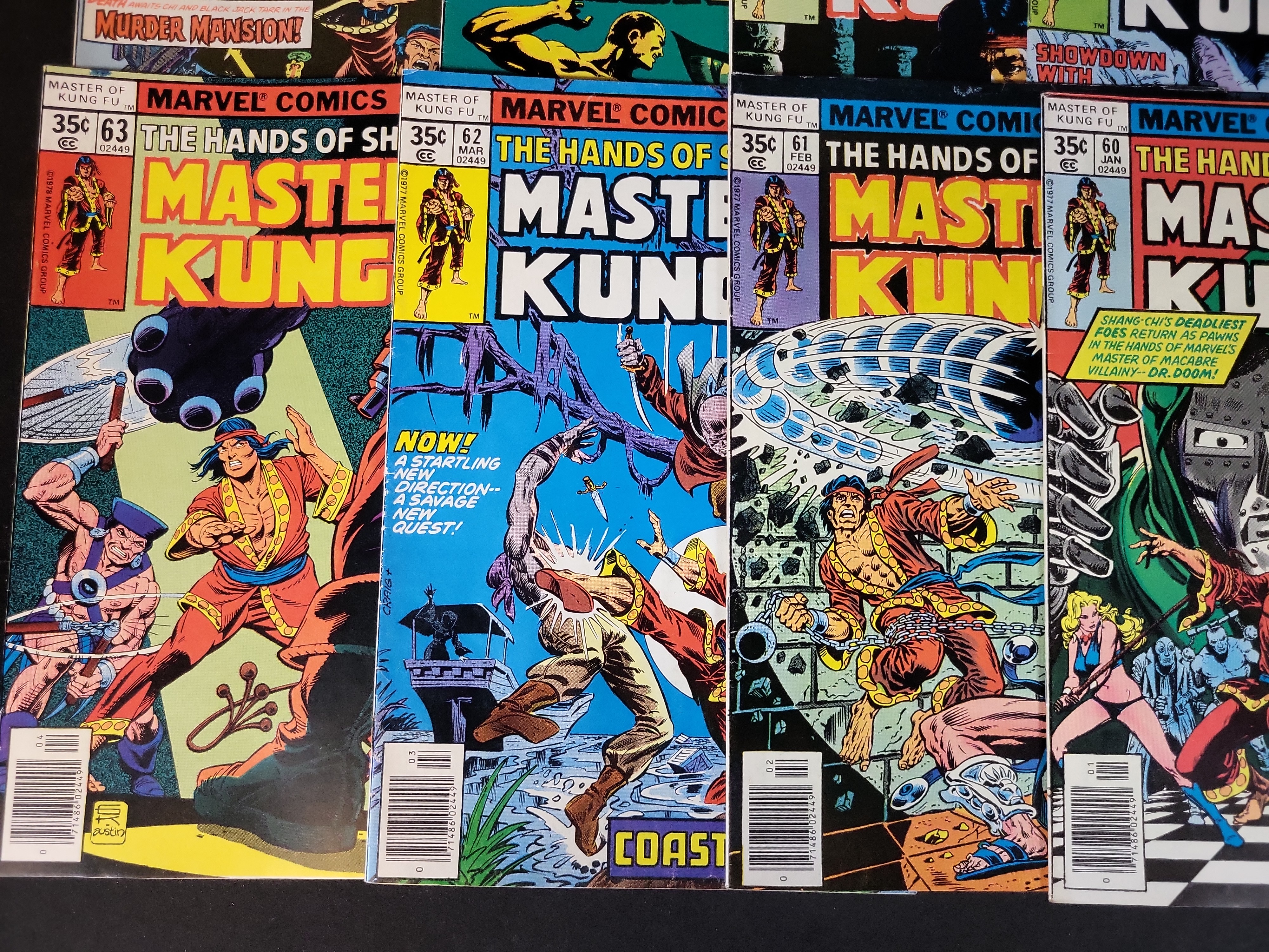 I03755 | A Group of Marvel Comics The Hands of Shang-Chi Master of Kung Fu Bronze Age Issues